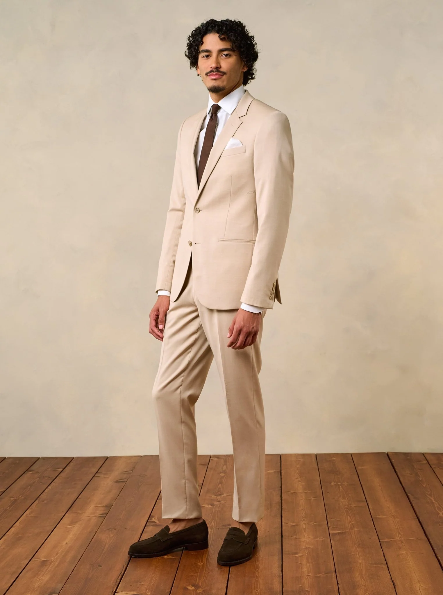 Essential Beige Suit Jacket - Image 2