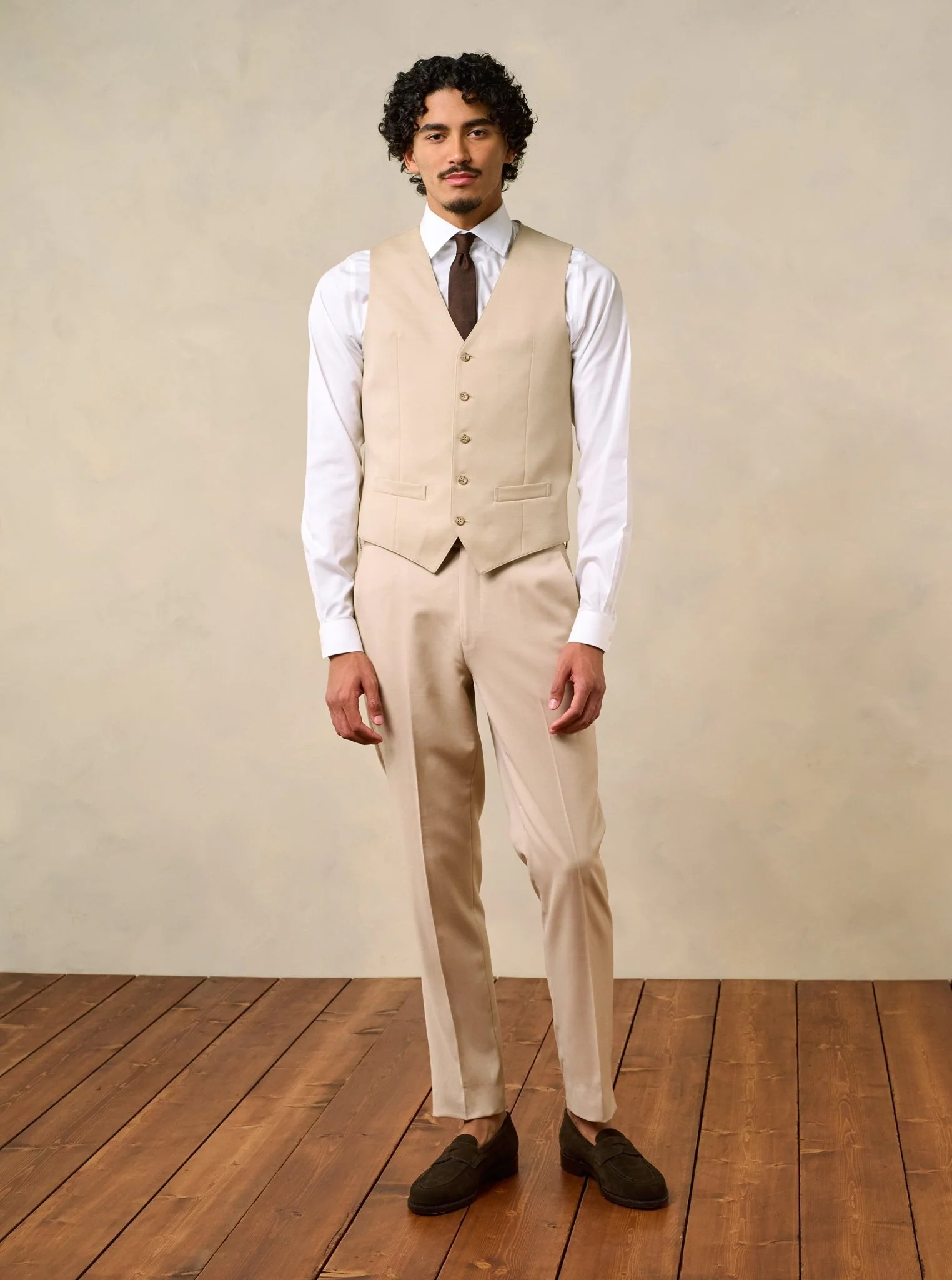Essential Beige Suit Pants - Classic - Image 3