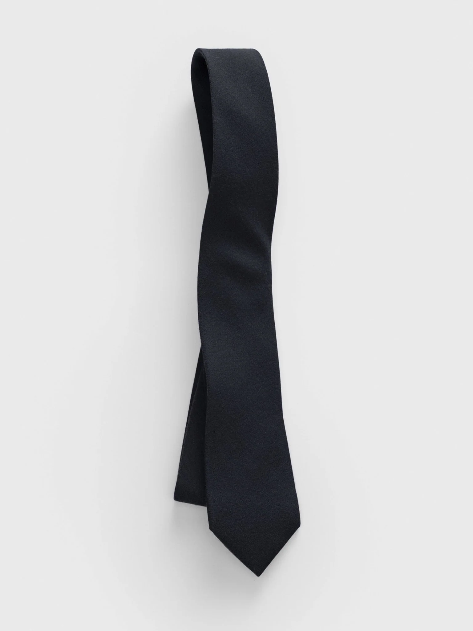 Black Cotton Necktie