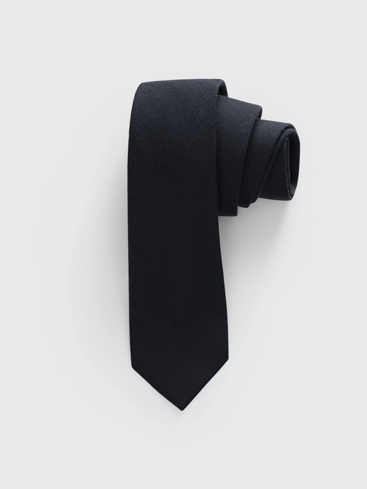 Black Cotton Necktie - Image 2
