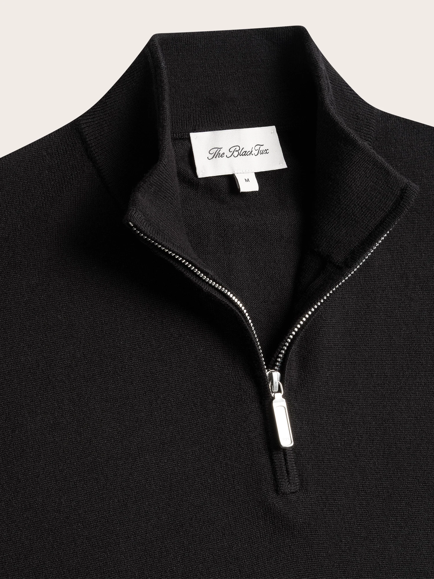 Black ¼ Zip Sweater - Image 3