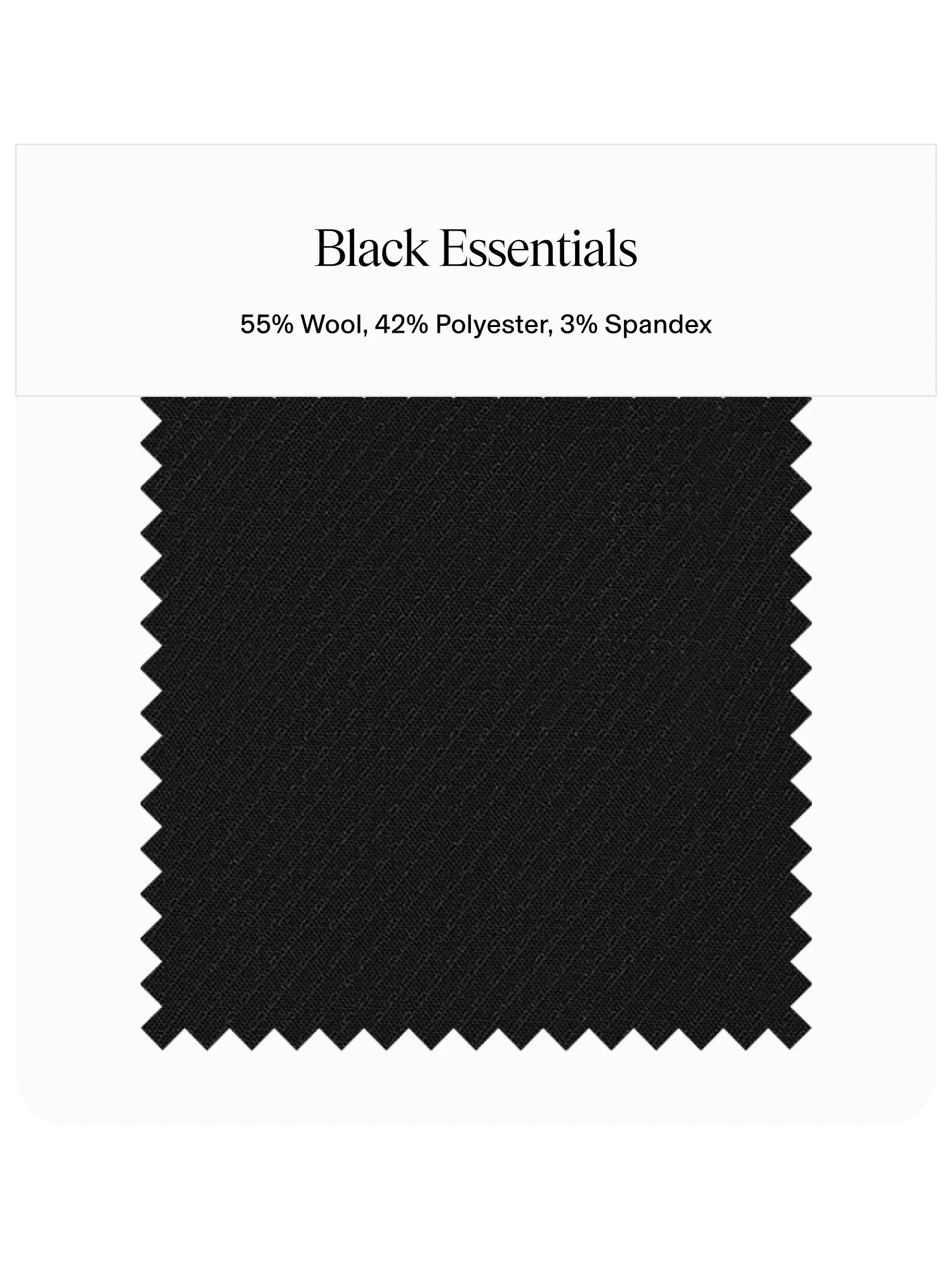 Black Essentials Suit/Tuxedo Swatch