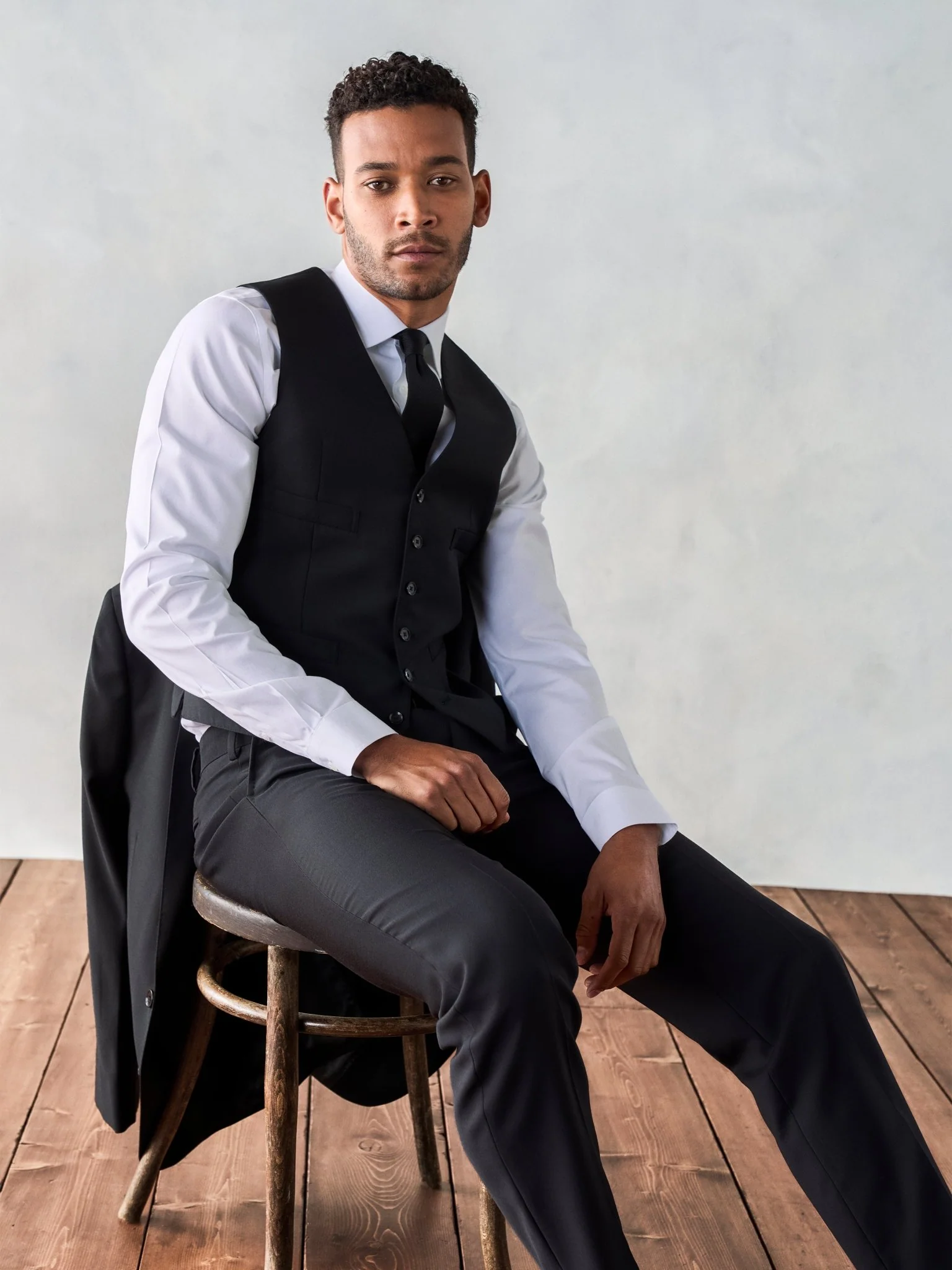 Black Suit Vest - Image 3