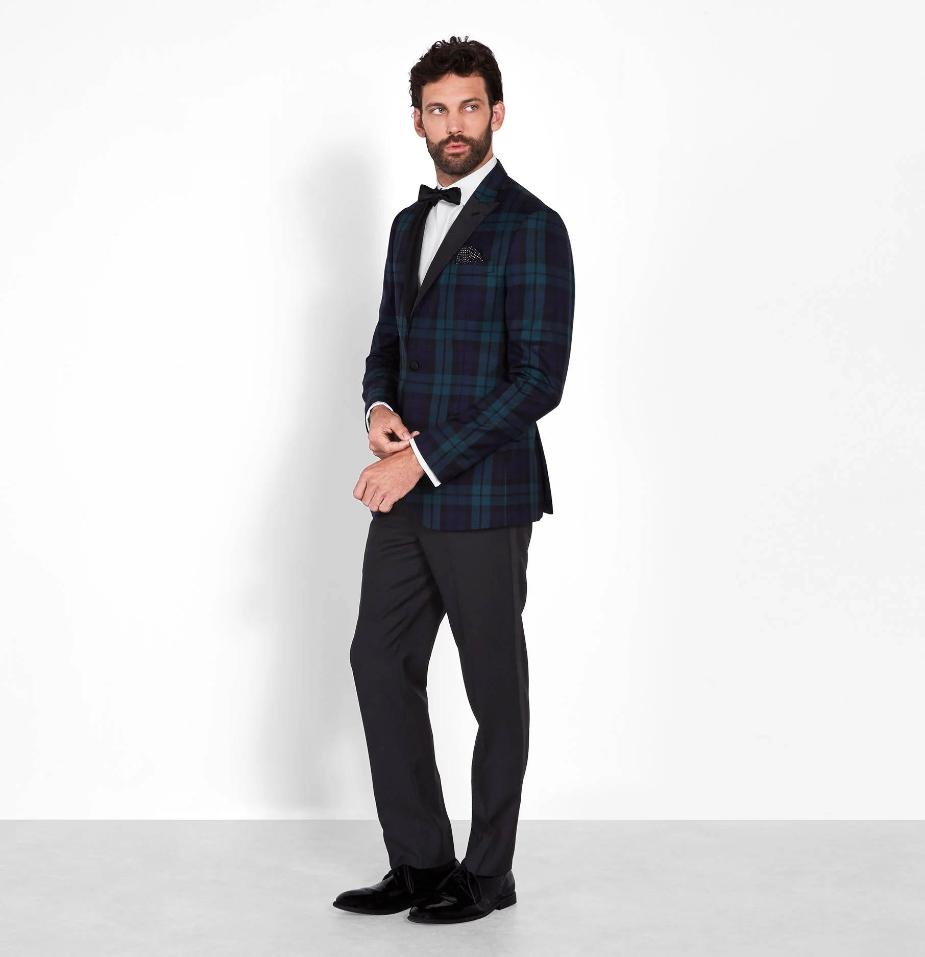 Black & Tartan Tuxedo - Image 3
