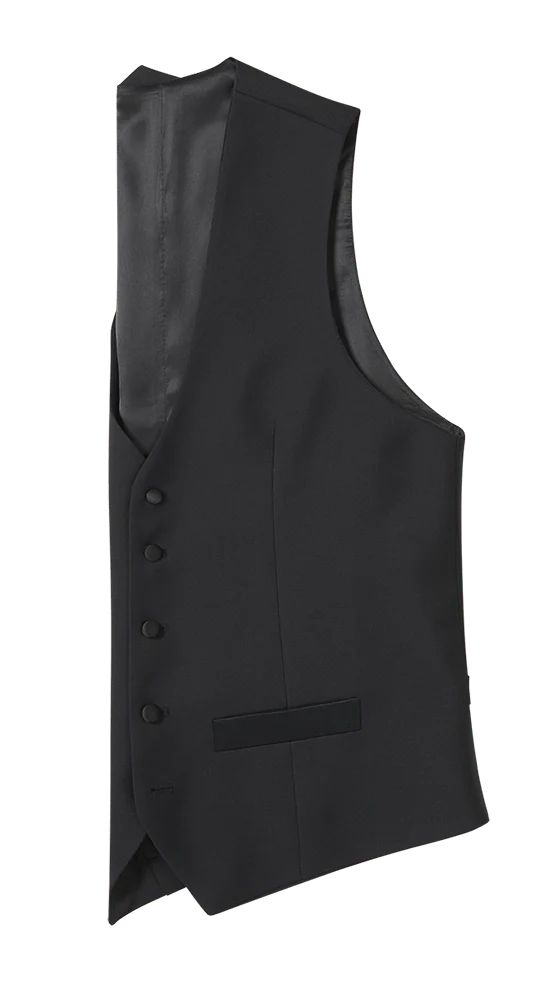 Black Tuxedo Vest - Image 5