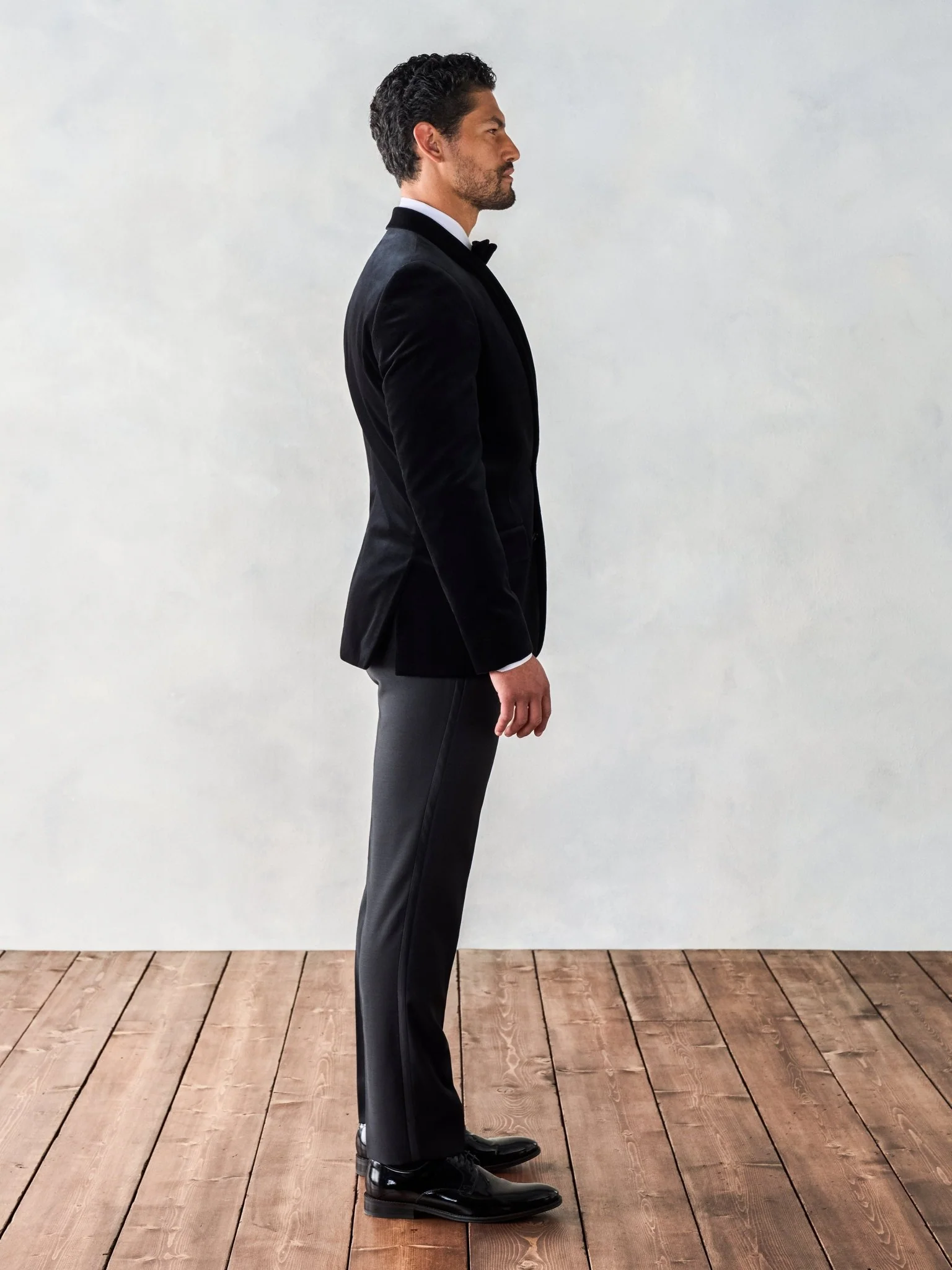 Black Velvet Jacket Tuxedo - Image 2