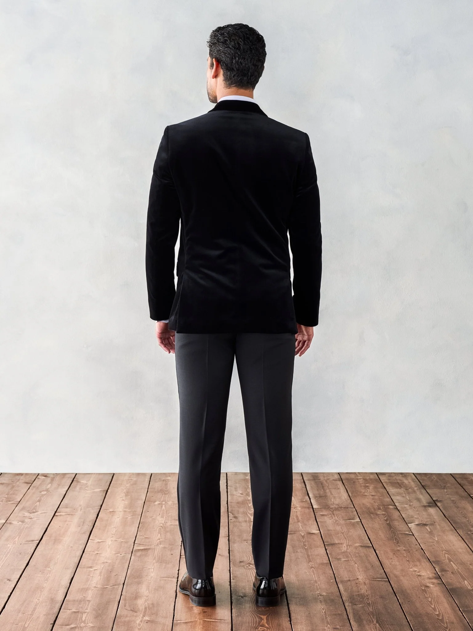 Black Velvet Jacket Tuxedo - Image 3