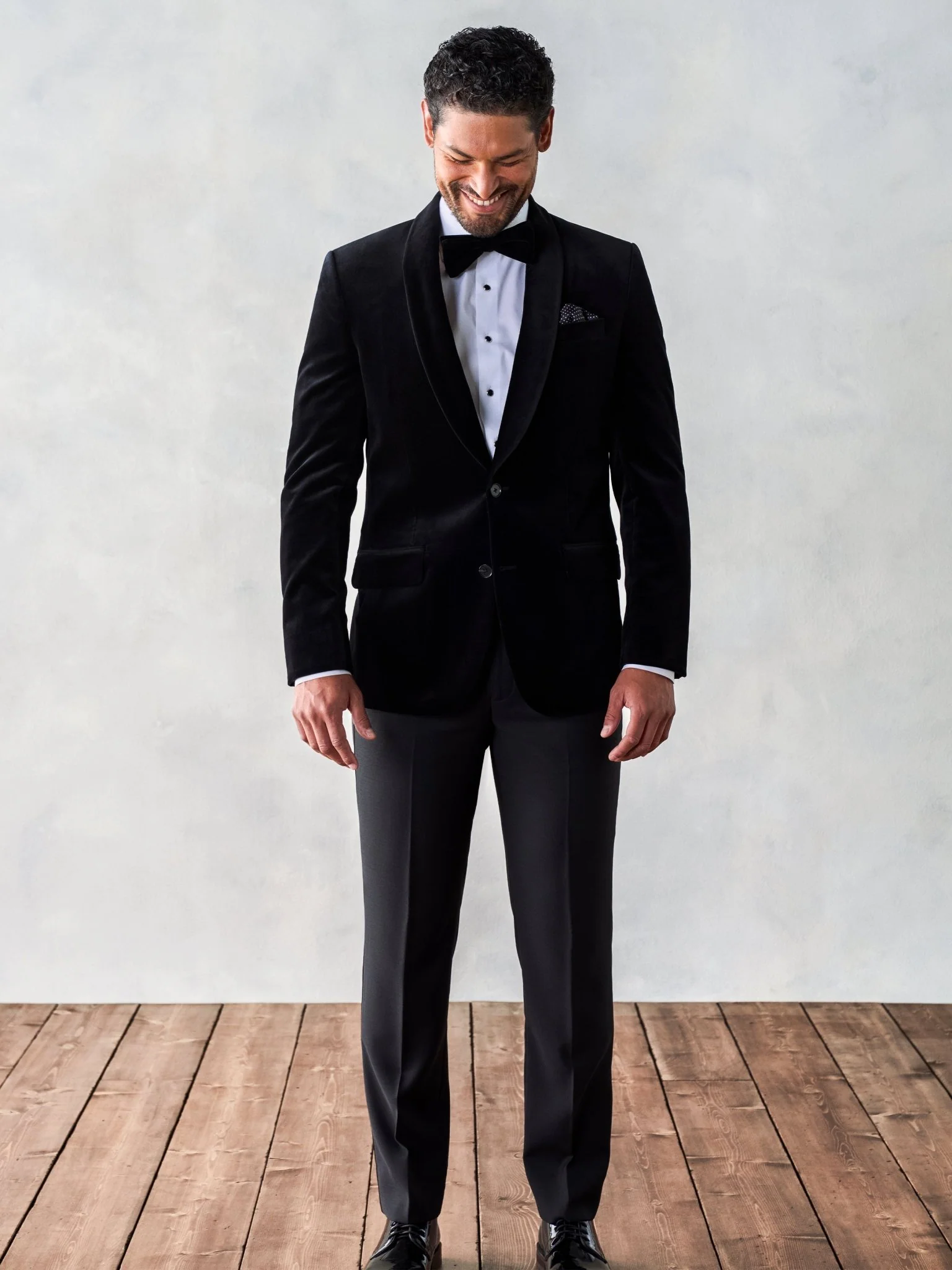 Black Velvet Jacket Tuxedo - Image 5