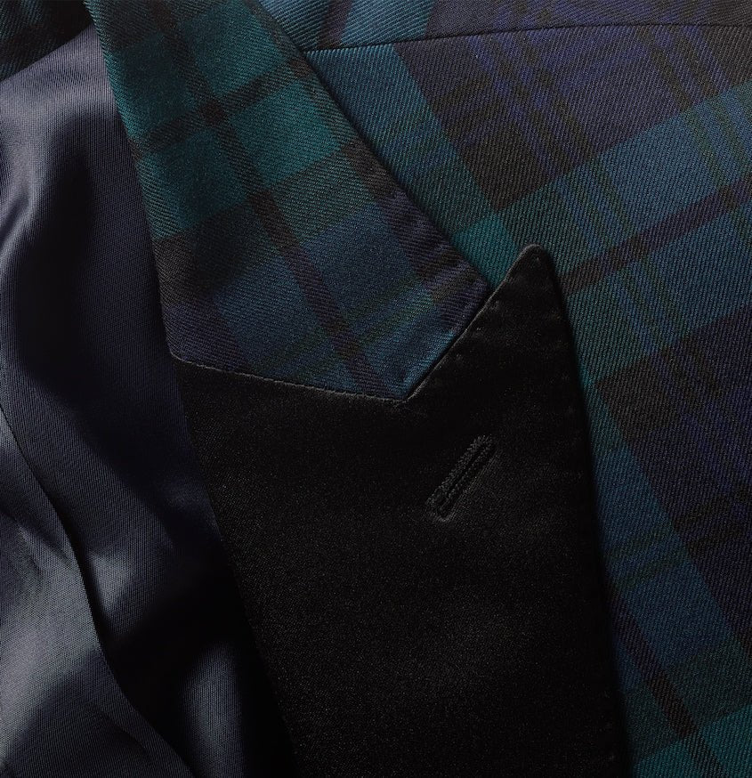 Black Watch Tartan Tuxedo Jacket - Image 7