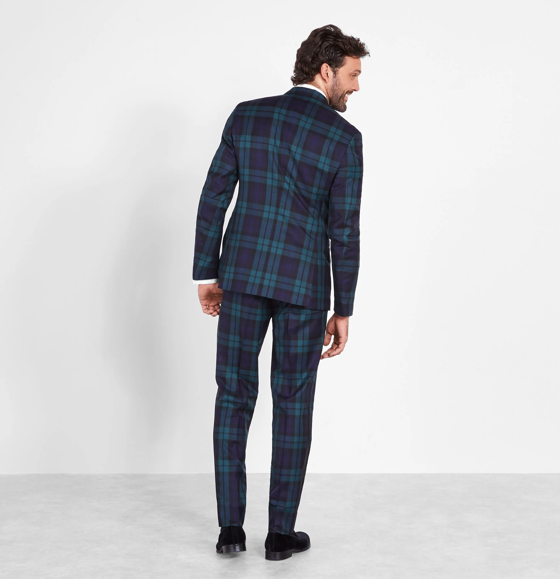 Black Watch Tartan Tuxedo Jacket - Image 4