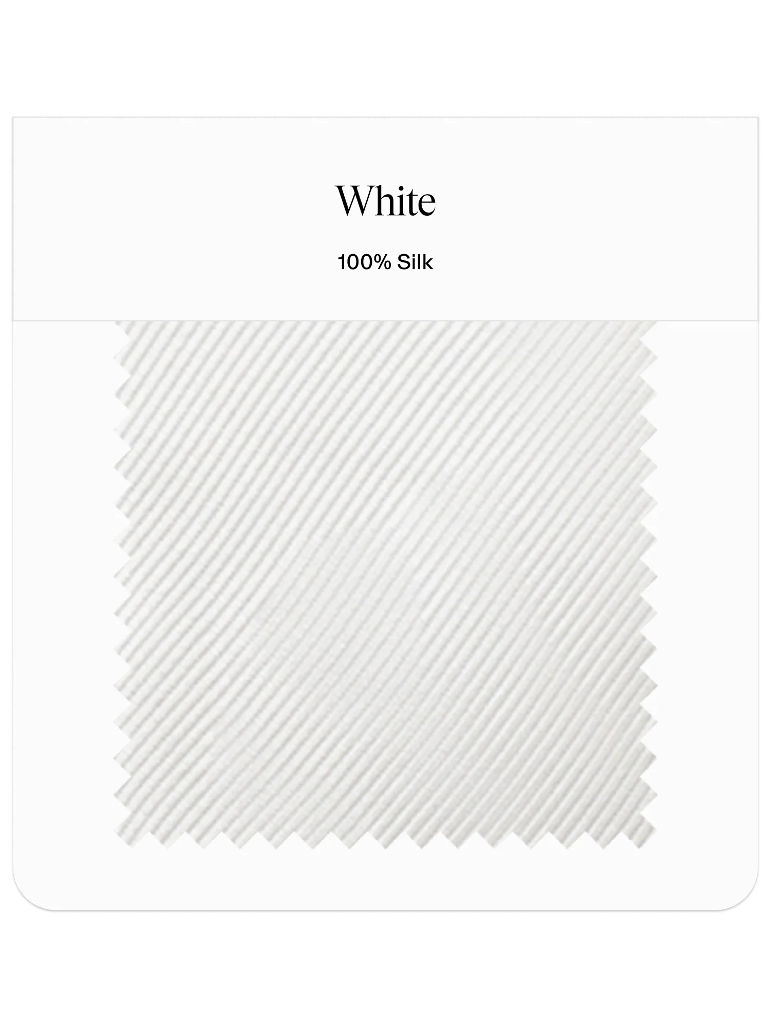 White Silk Neckwear Swatch