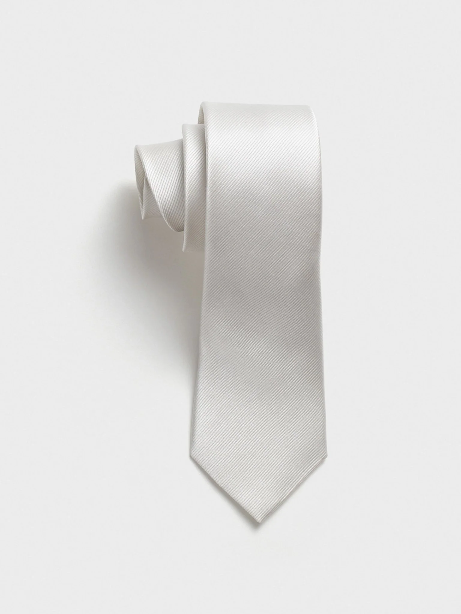 White Silk Neckwear Swatch - Image 2