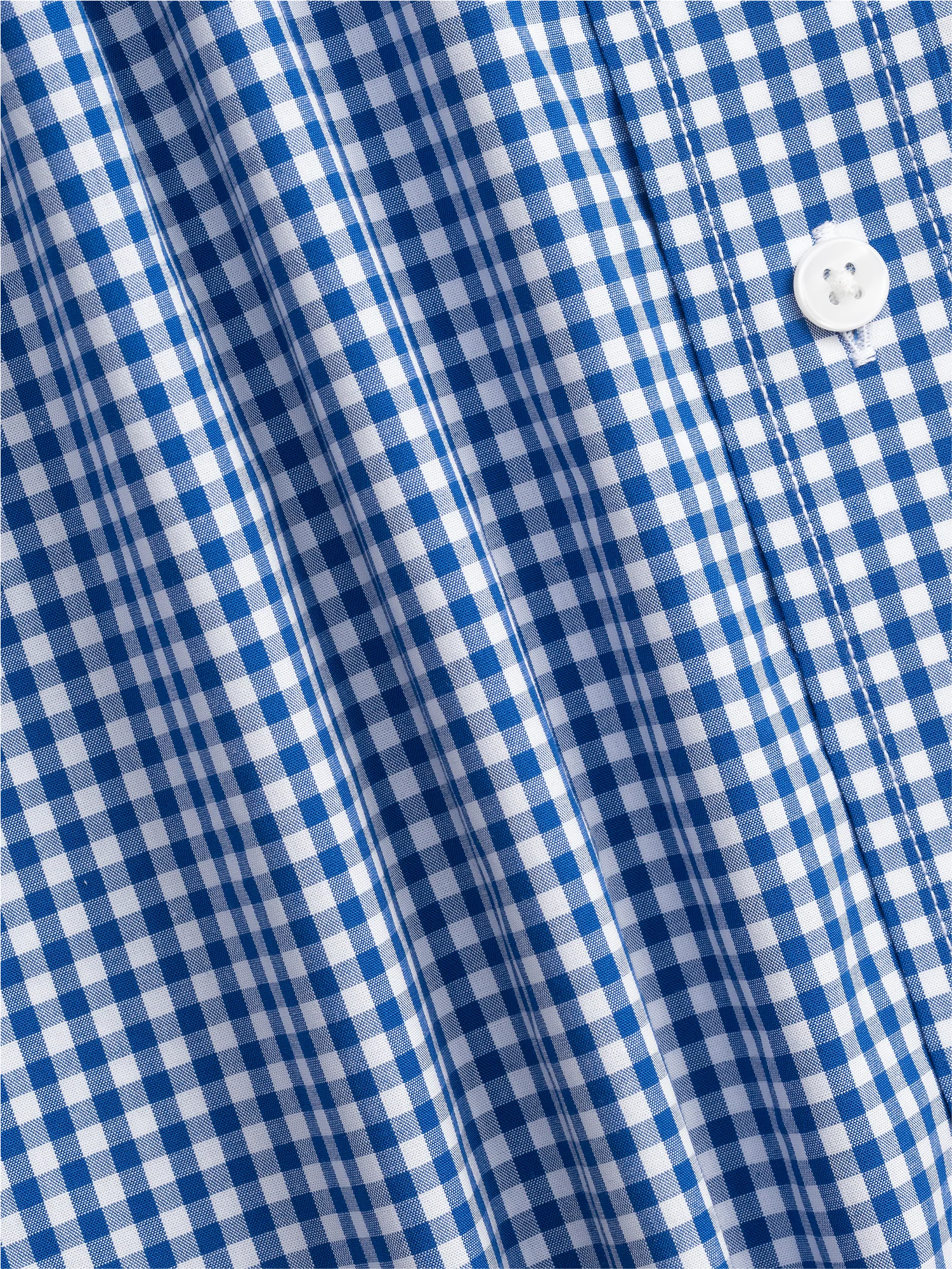 Blue & White Gingham Shirt - Image 3