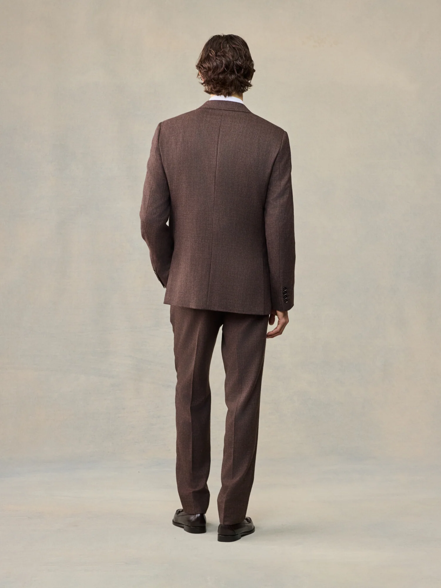 Brown Puppytooth Wool Suit - Image 4