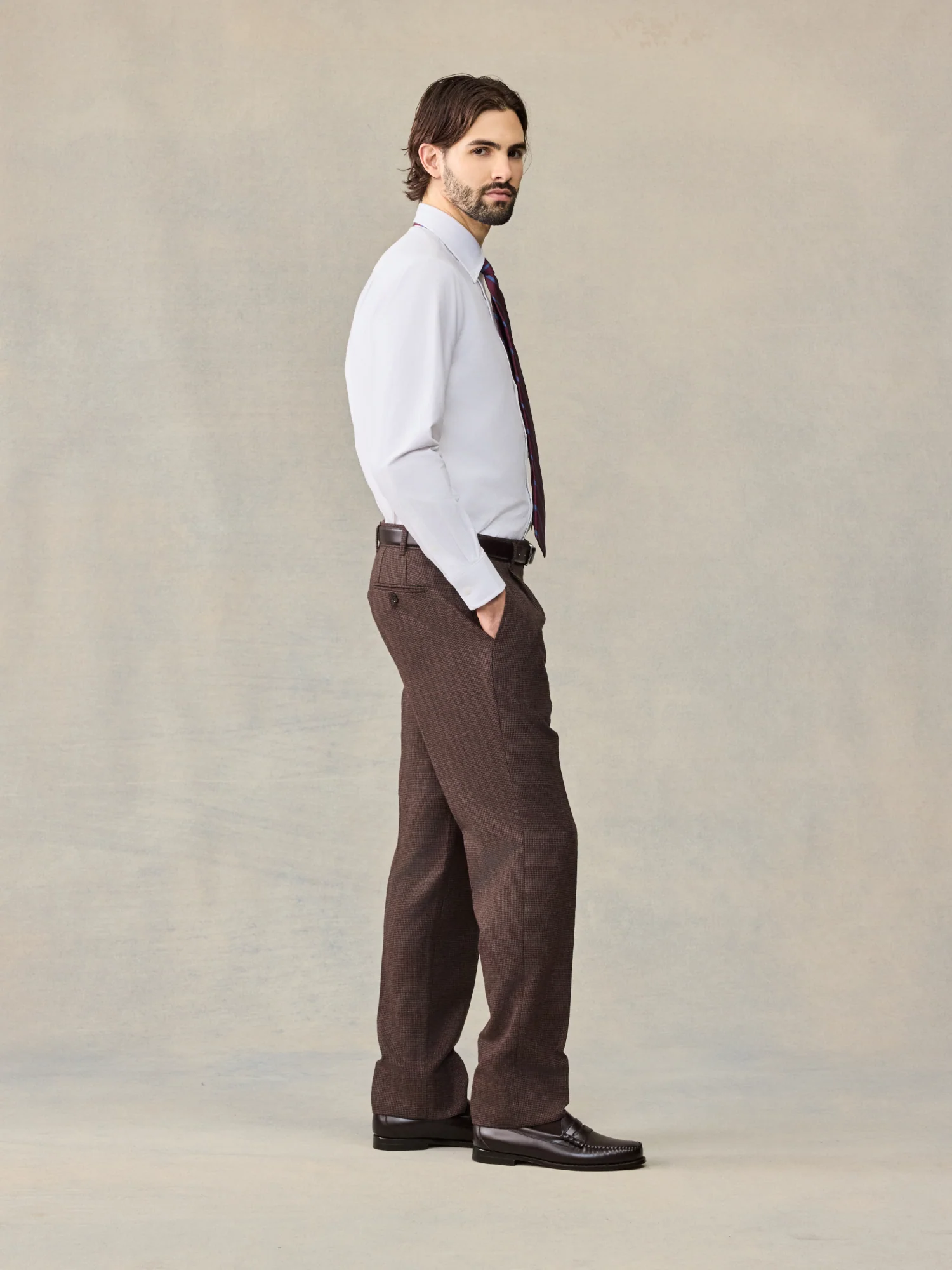 Brown Puppytooth Wool Suit - Image 7