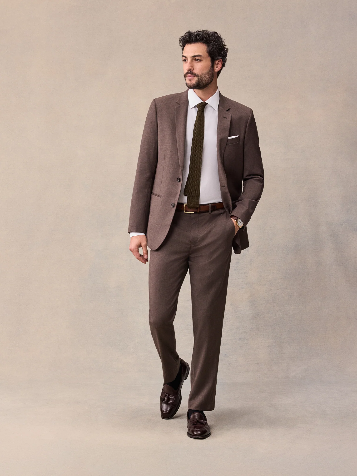 Brown Suit Outfit - Image 2