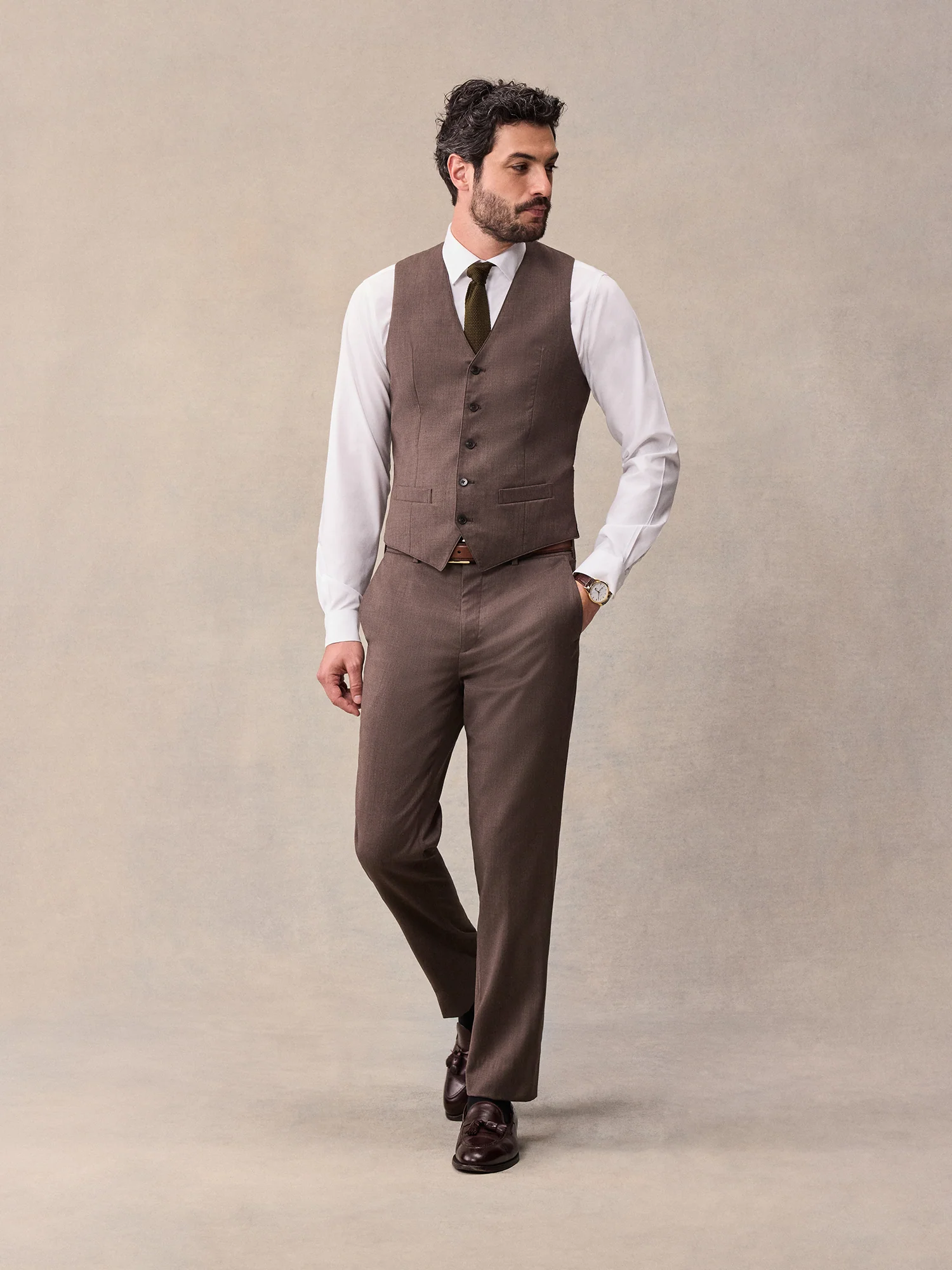 Brown Suit Vest - Image 3