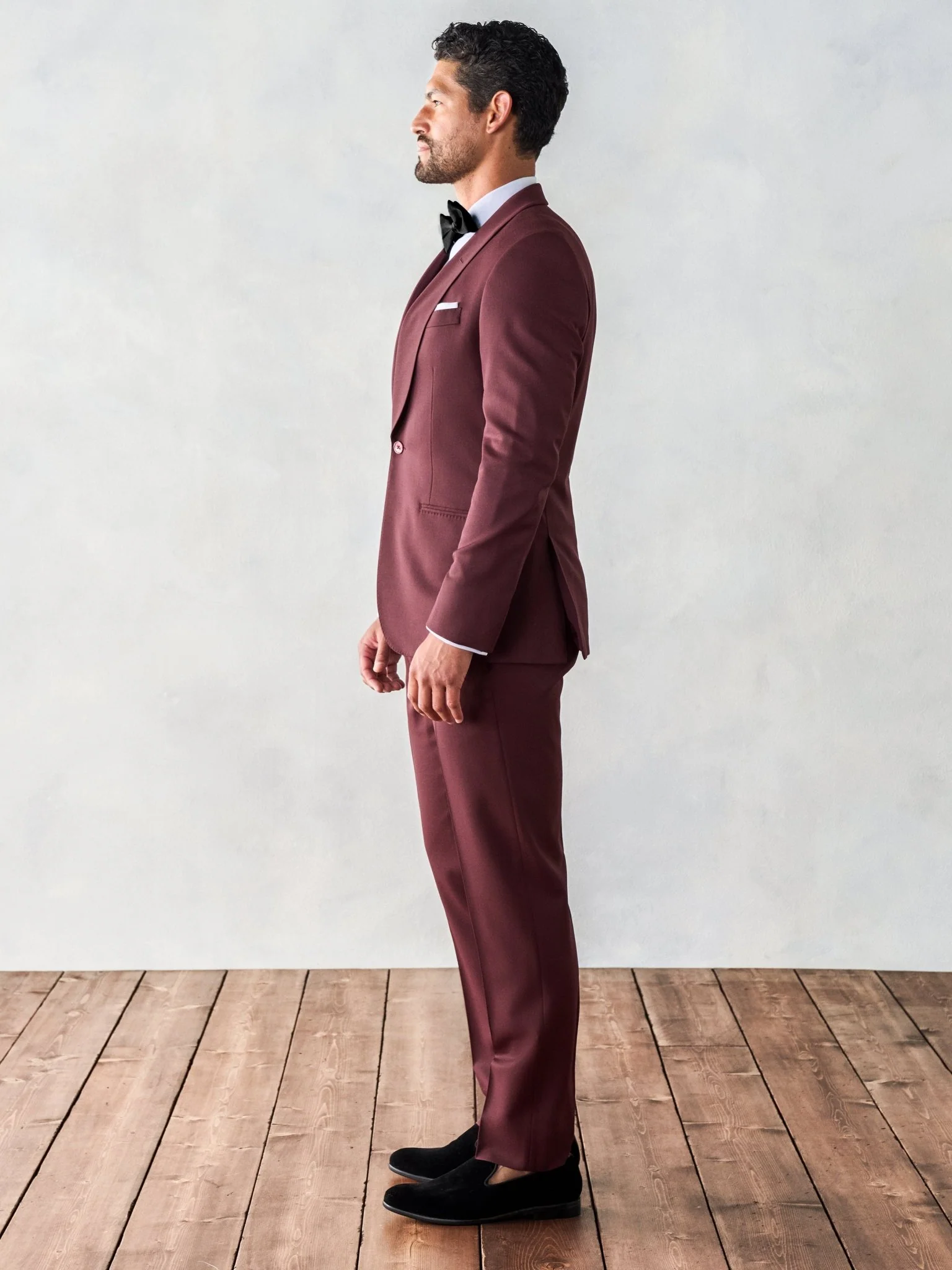 Burgundy Shawl Tuxedo - Image 3