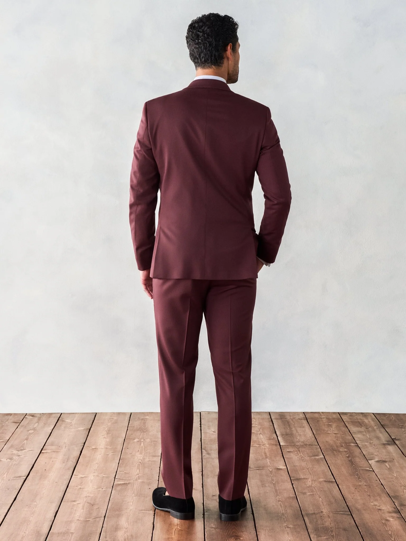 Burgundy Shawl Tuxedo - Image 4