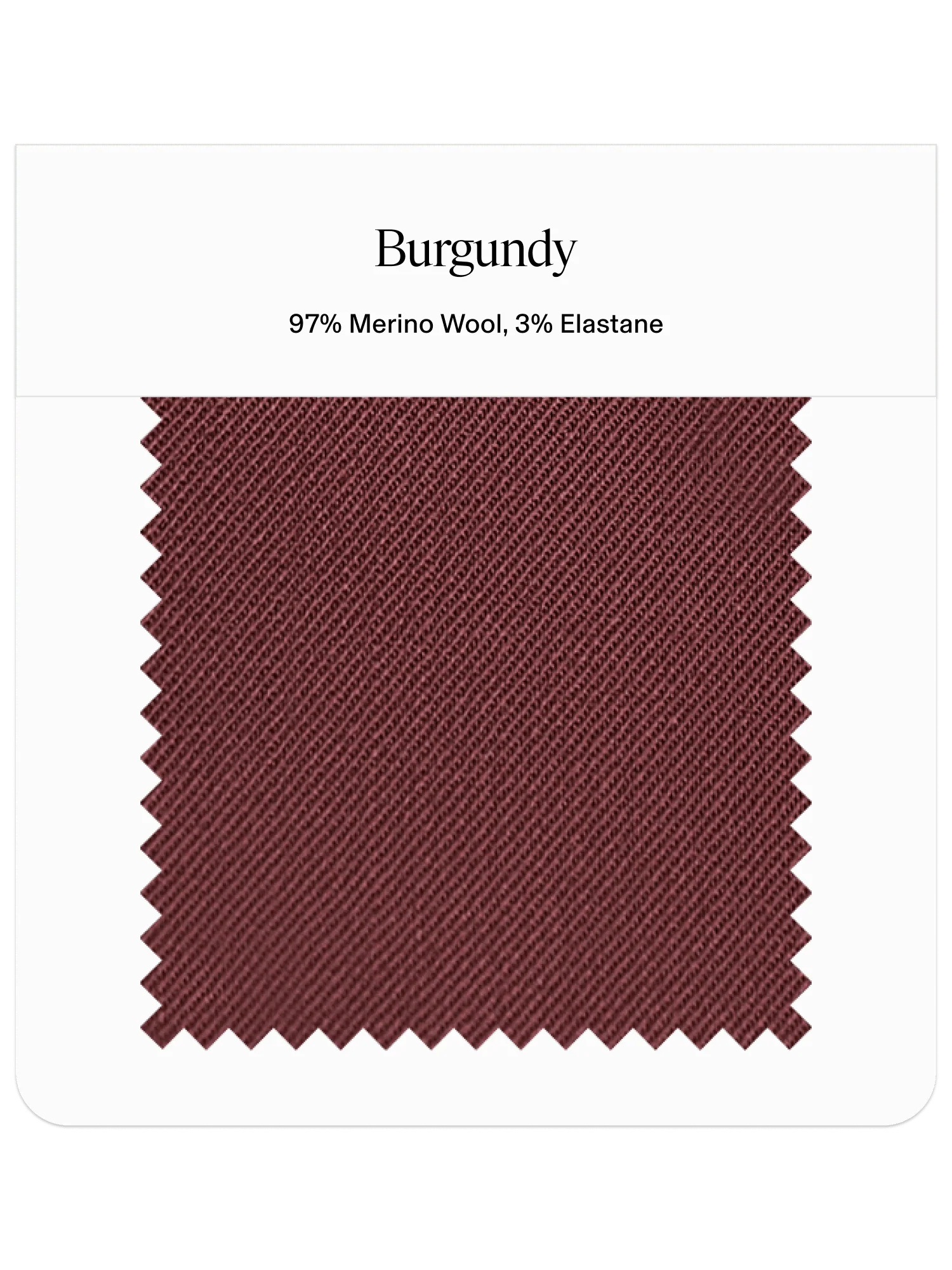 Burgundy Tuxedo Swatch