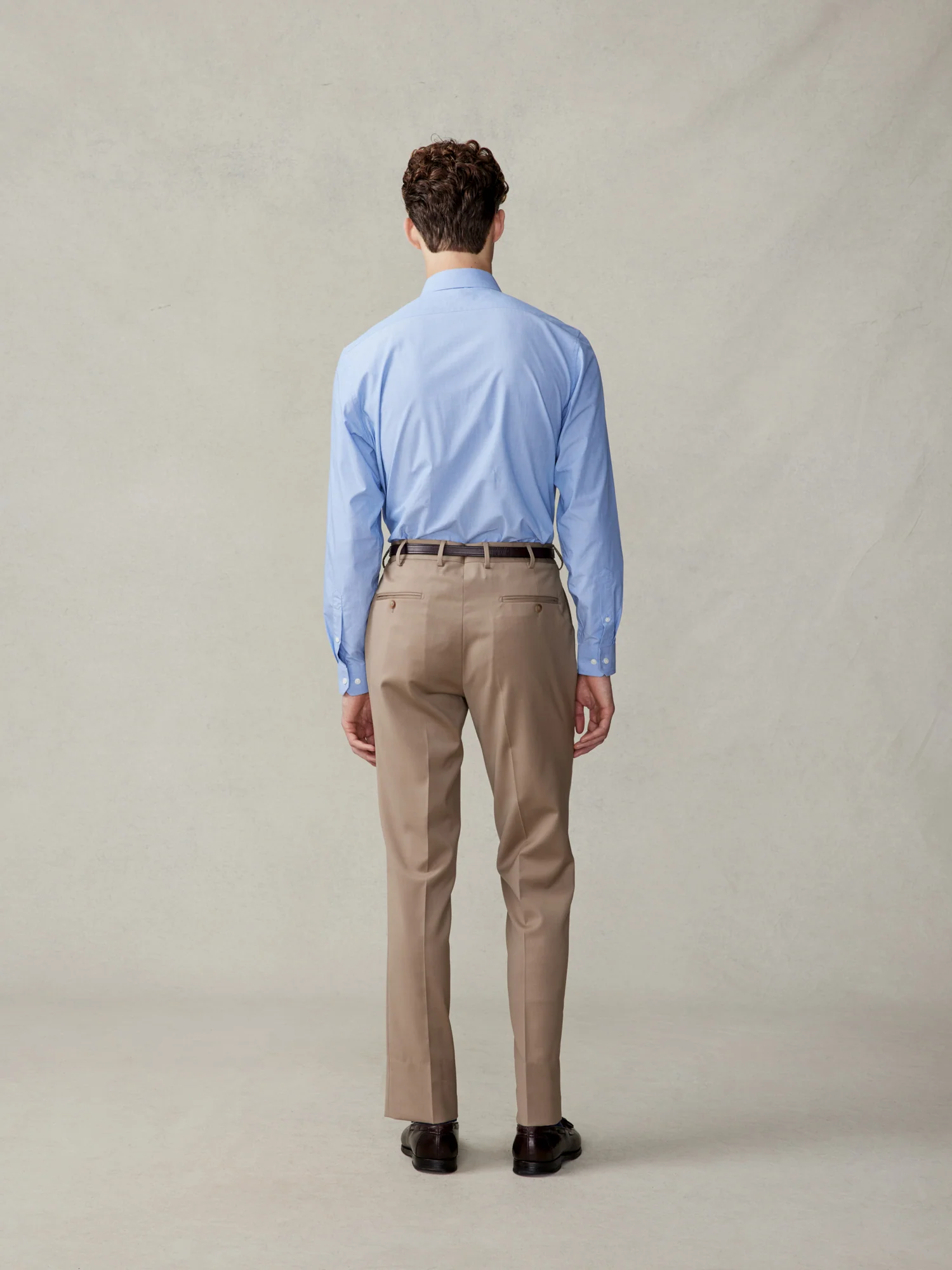 Camel Brown Suit Pants - Classic - Image 4