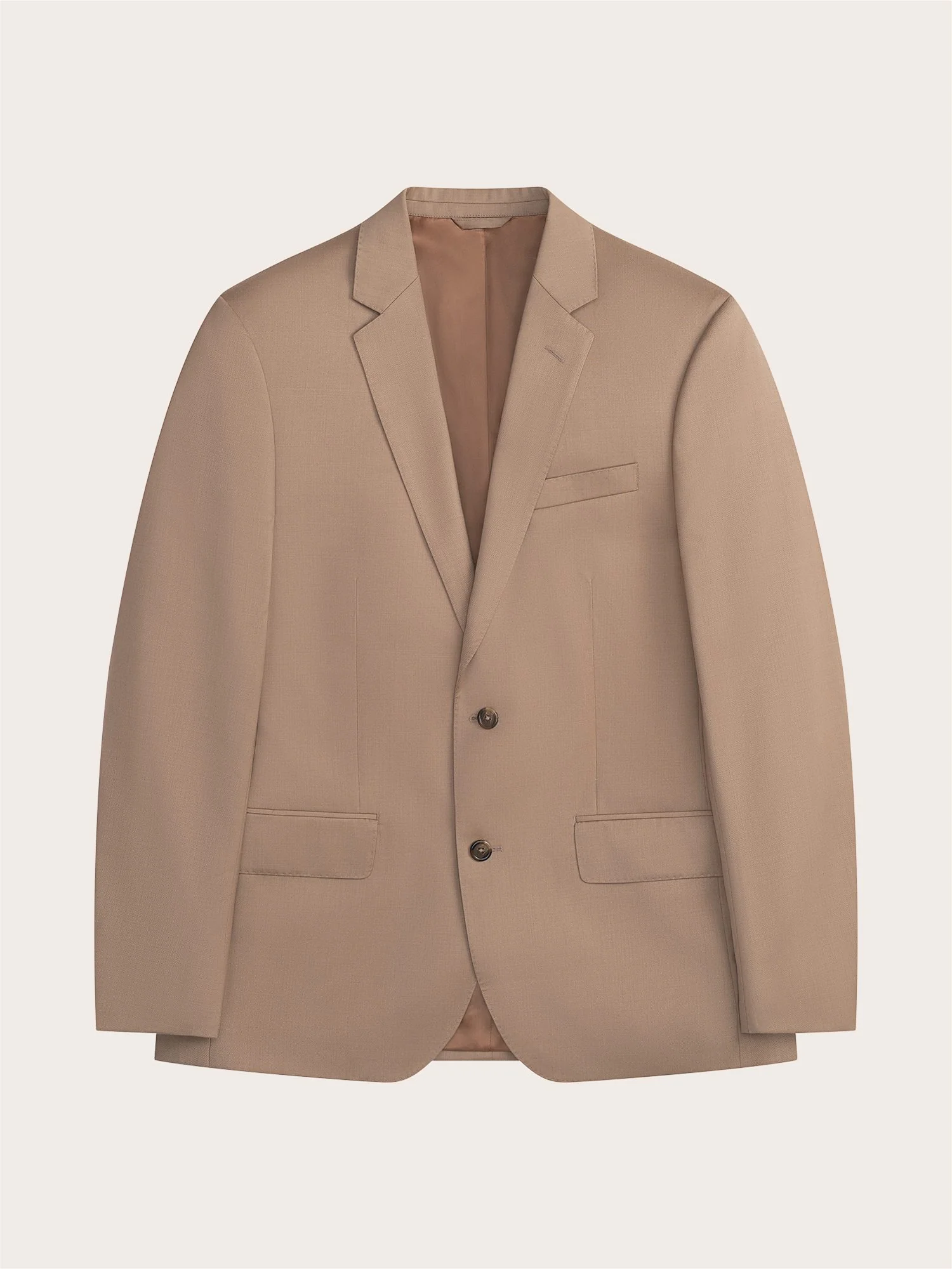 Camel Brown Suit Jacket - Image 6