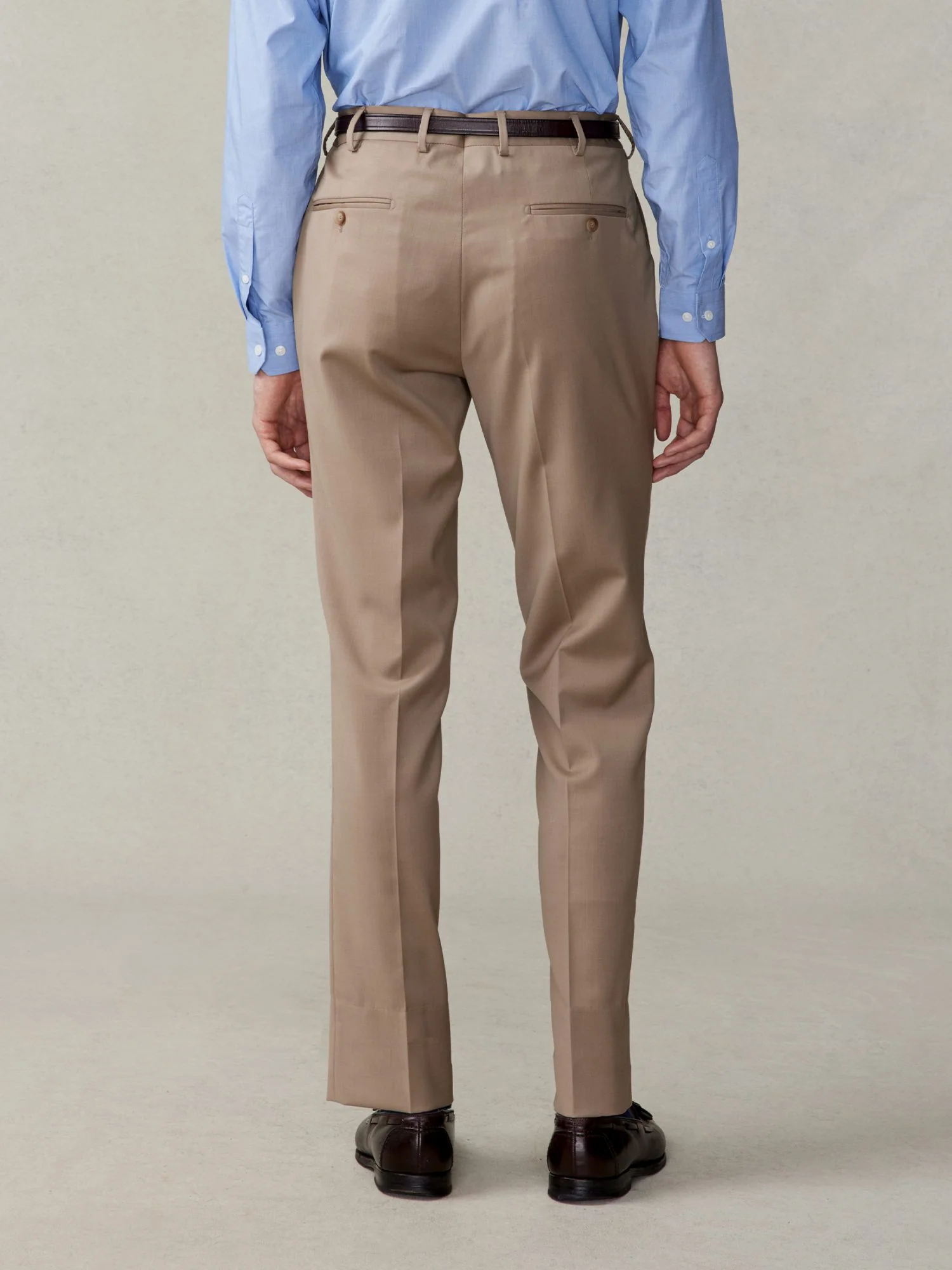 Camel Brown Suit Pants - Classic - Image 2