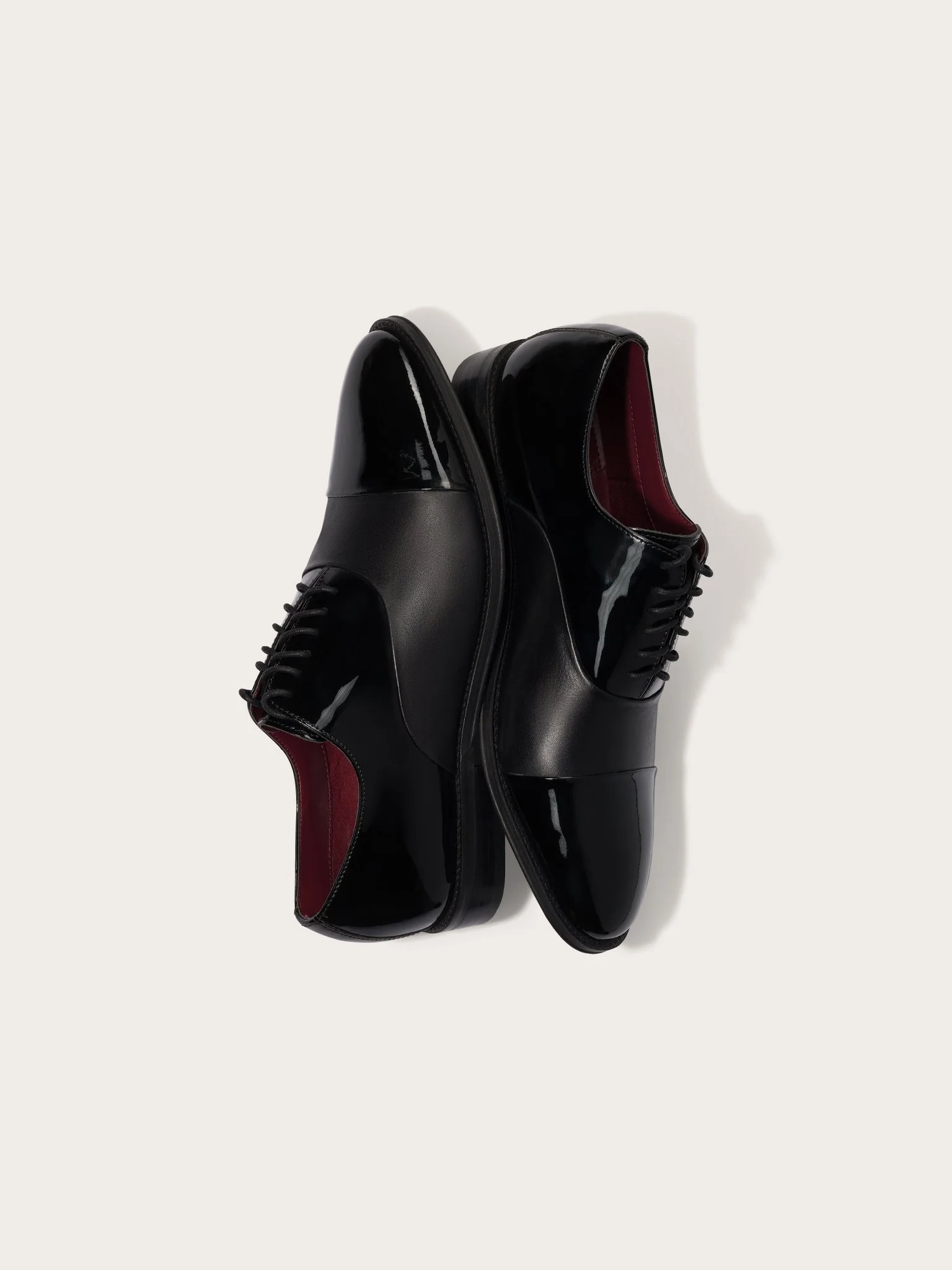 Cap Toe Shoes in Patent/Calf - Image 3