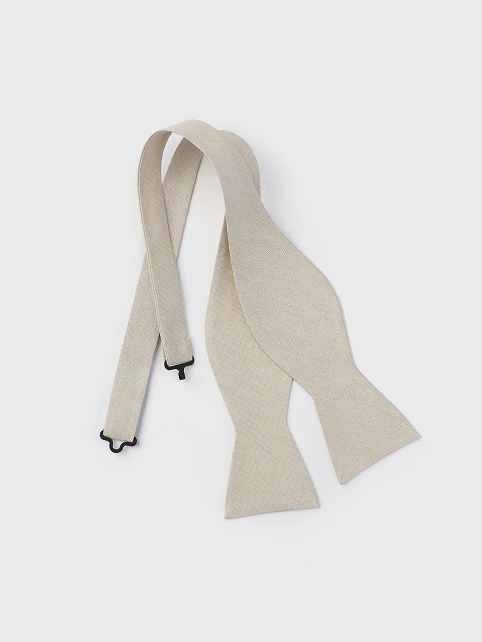Champagne Linen/Silk Bow Tie - Image 2