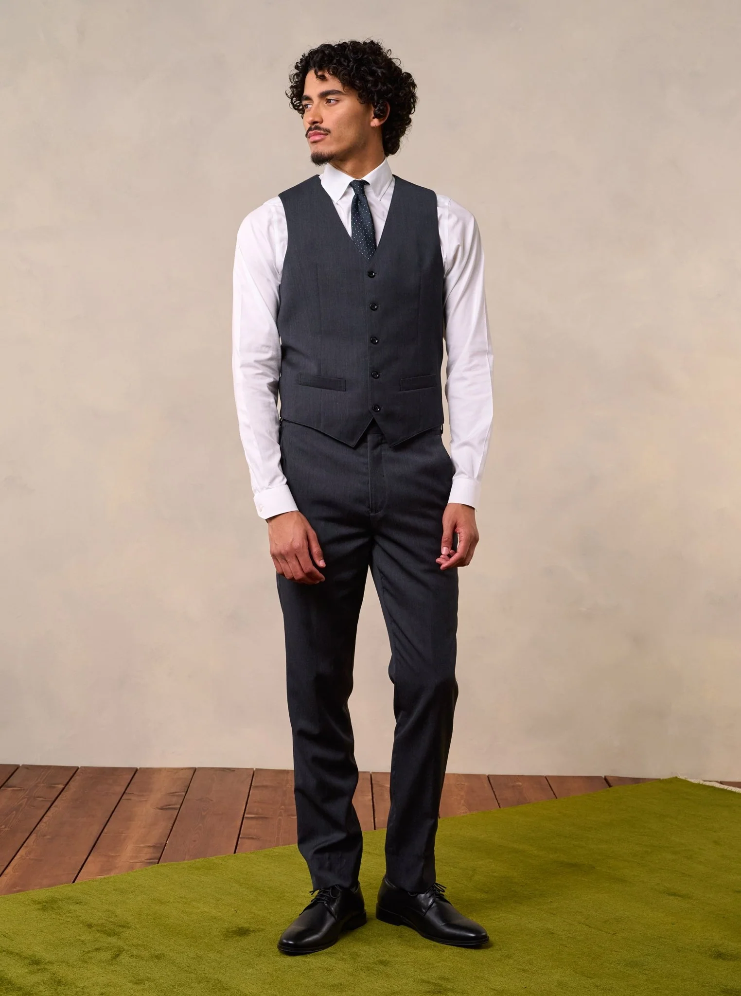Charcoal Suit Pants - Slim - Image 2