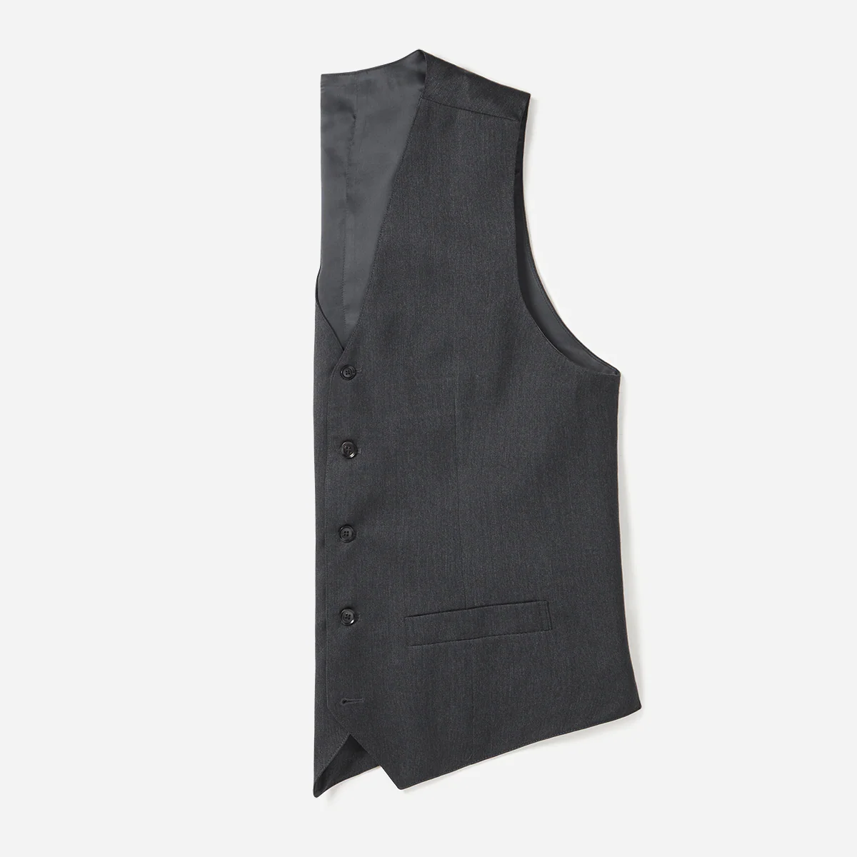 Charcoal Suit Vest - Image 5