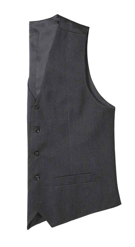 Charcoal Suit Vest - Image 6