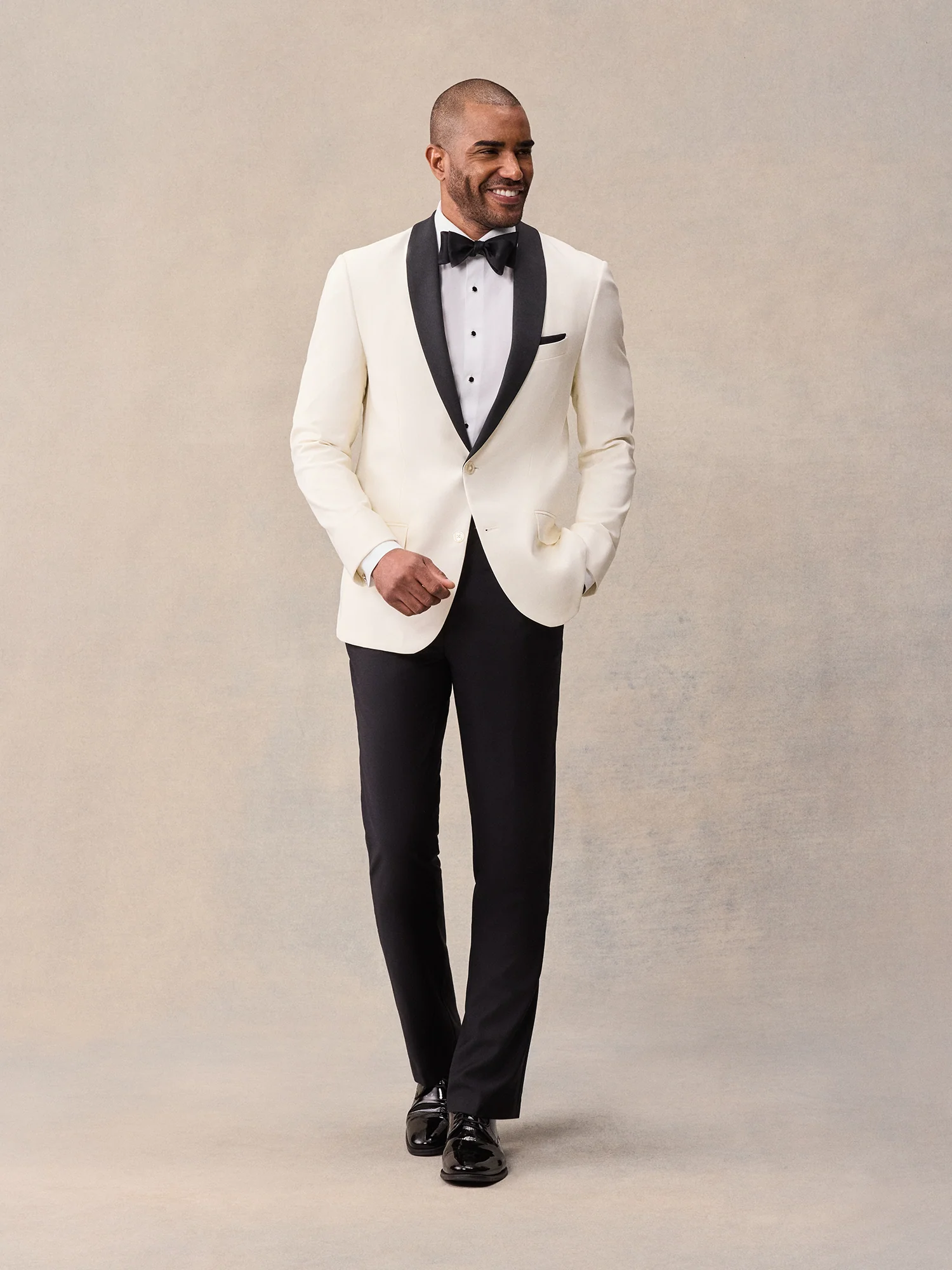 Contrast Shawl Tuxedo Jacket - Image 2