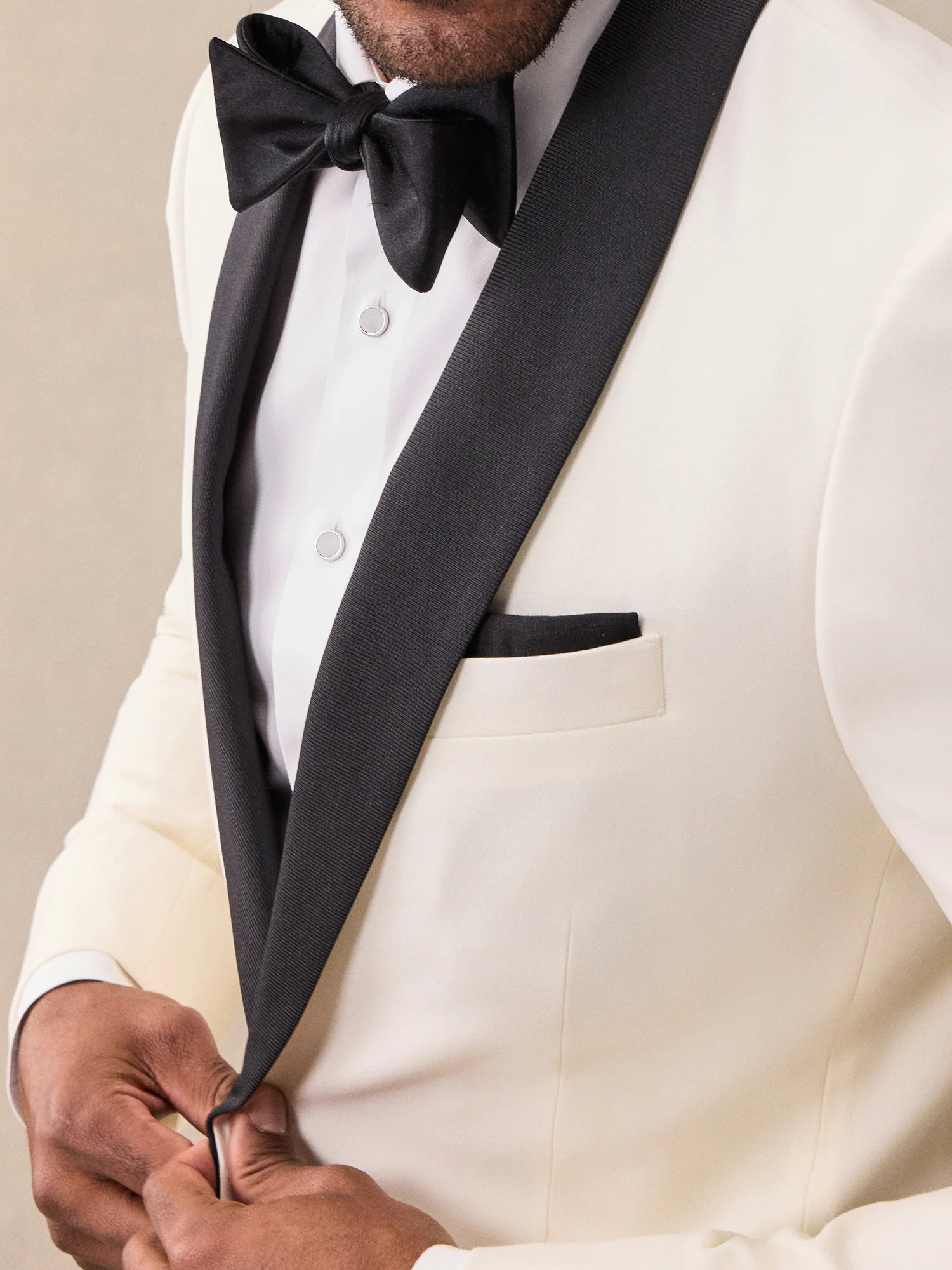 Contrast Shawl Tuxedo Jacket - Image 5
