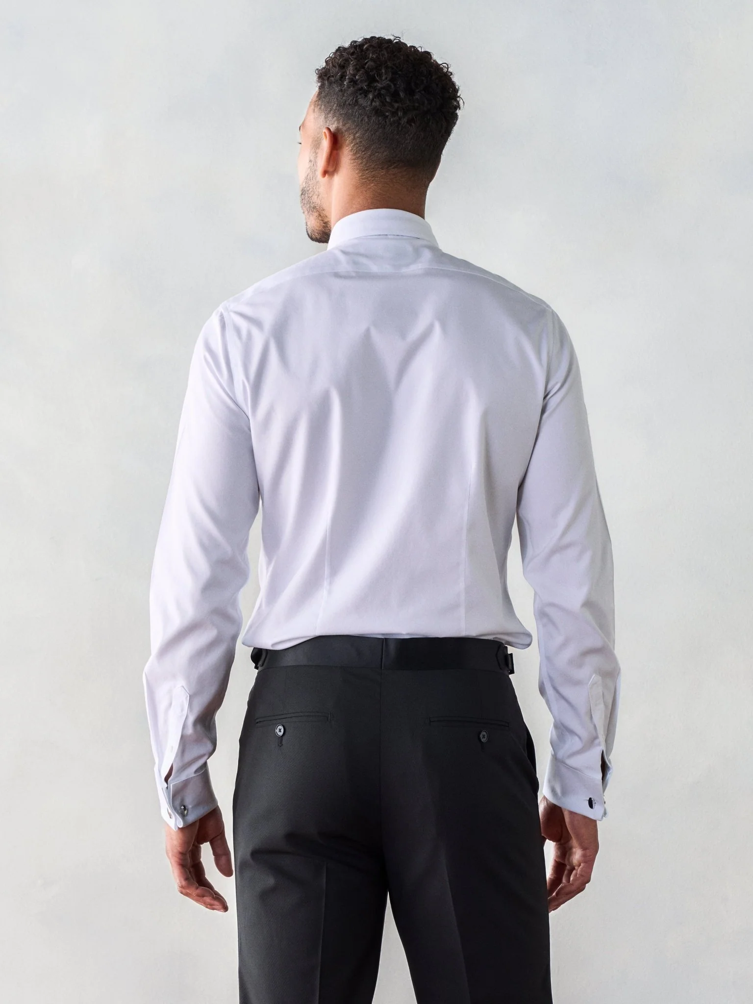 Cotton Fly-Front Dress Shirt - Classic - Image 3