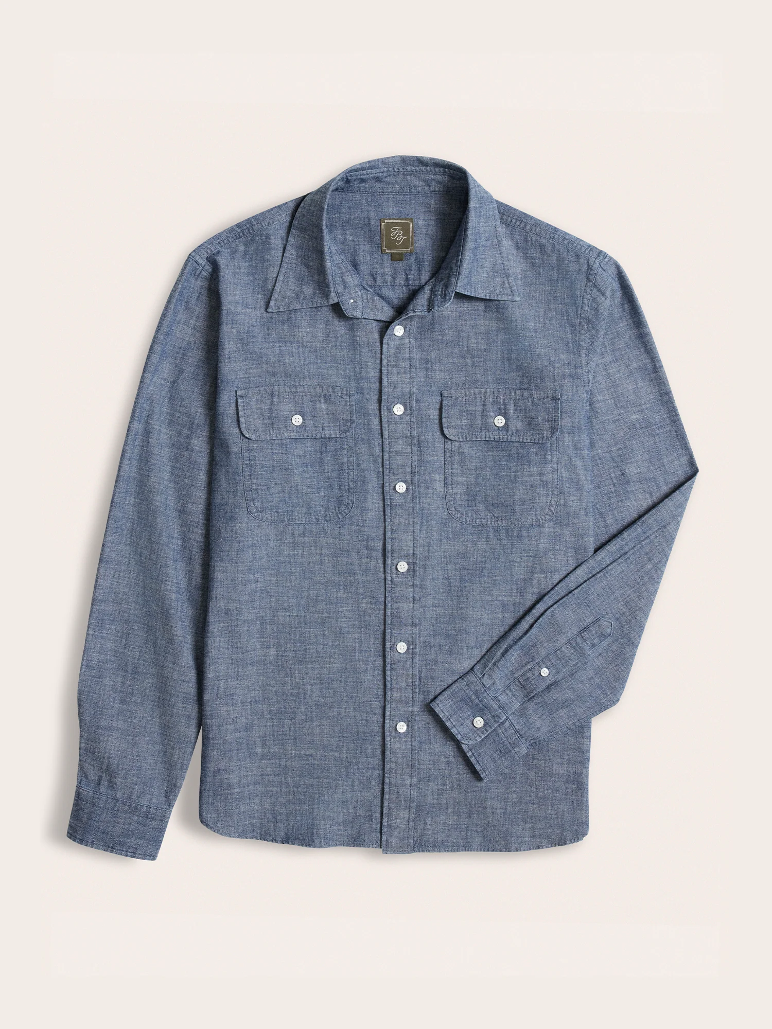 Dark Wash Chambray Work Shirt