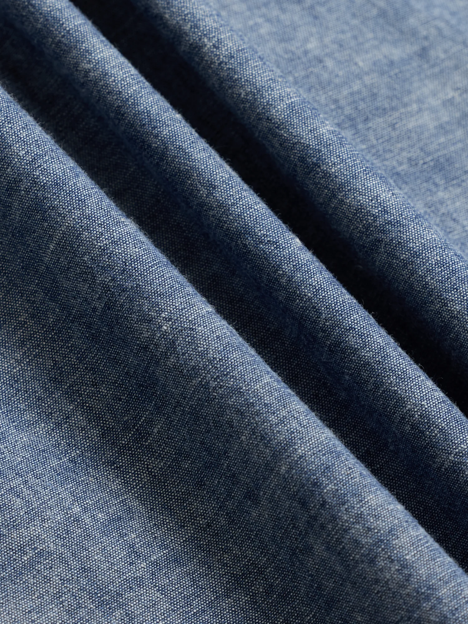 Dark Wash Chambray Work Shirt - Image 4