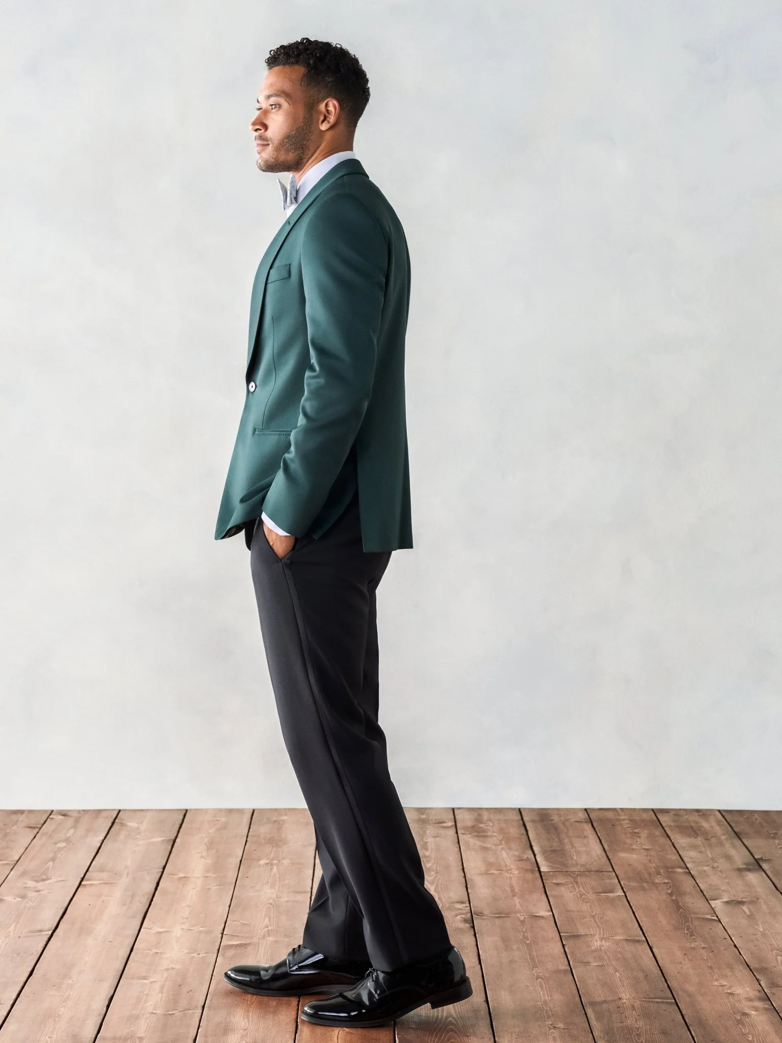 Emerald Shawl Jacket Tuxedo - Image 3