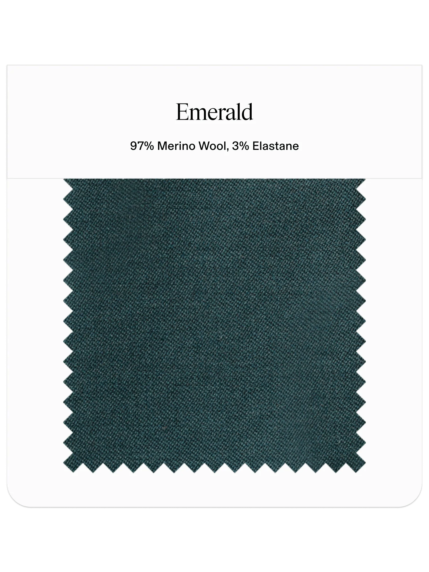 Emerald Tuxedo Swatch