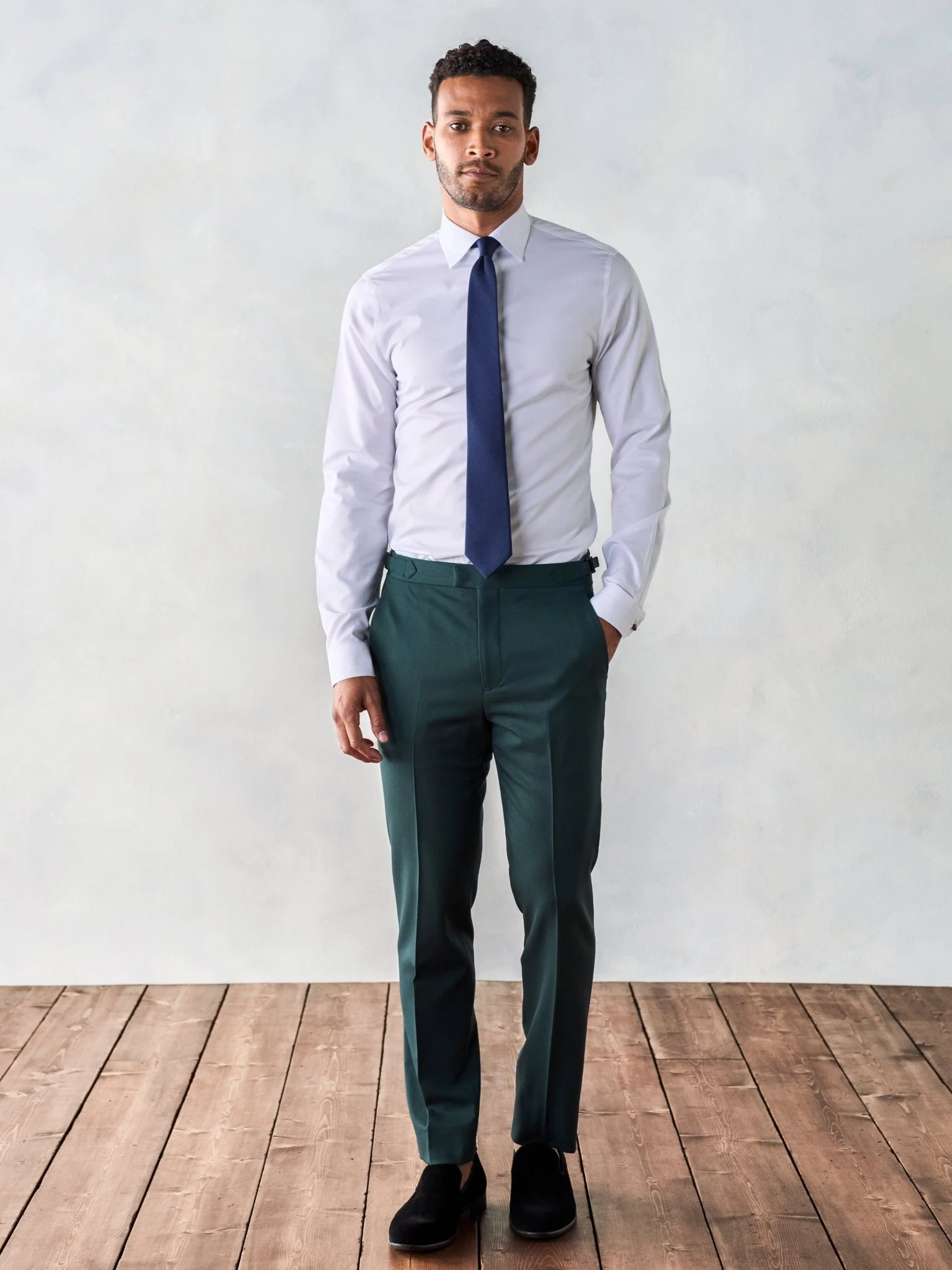 Emerald Tuxedo Pants - Slim - Image 3
