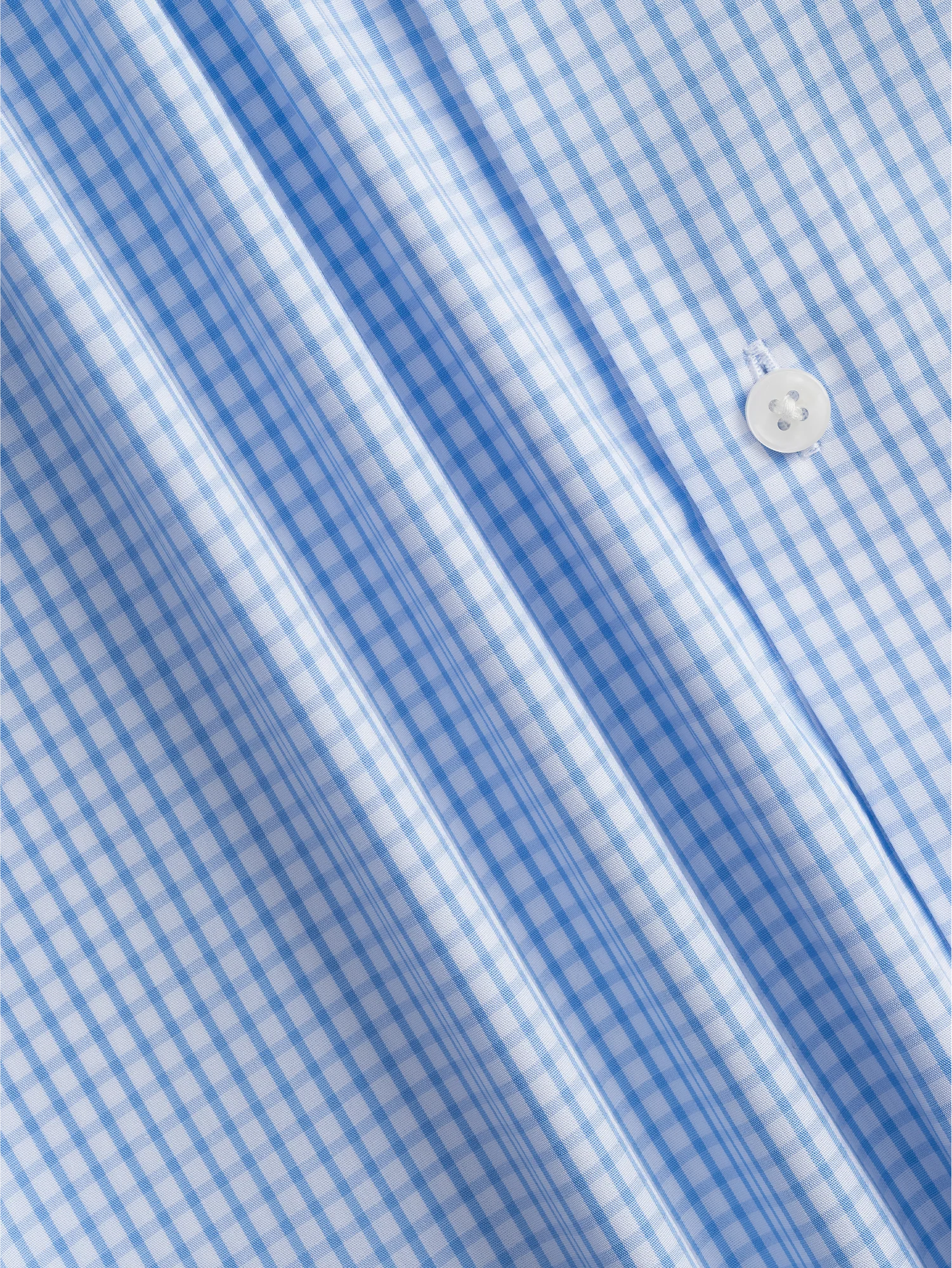Essential Blue Windowpane Check Dress Shirt - Image 3