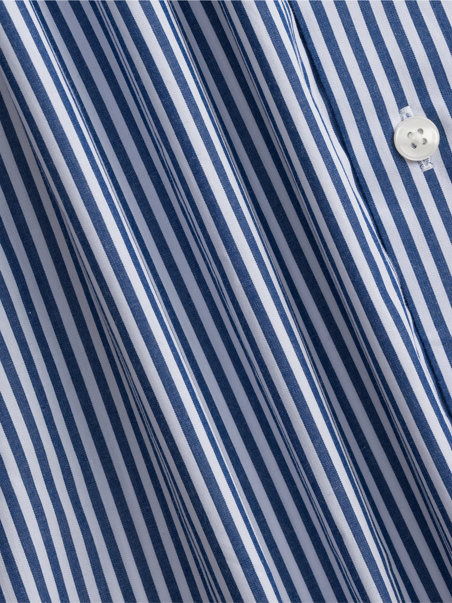 Essential Navy Stripe Dress Shirt - Image 5