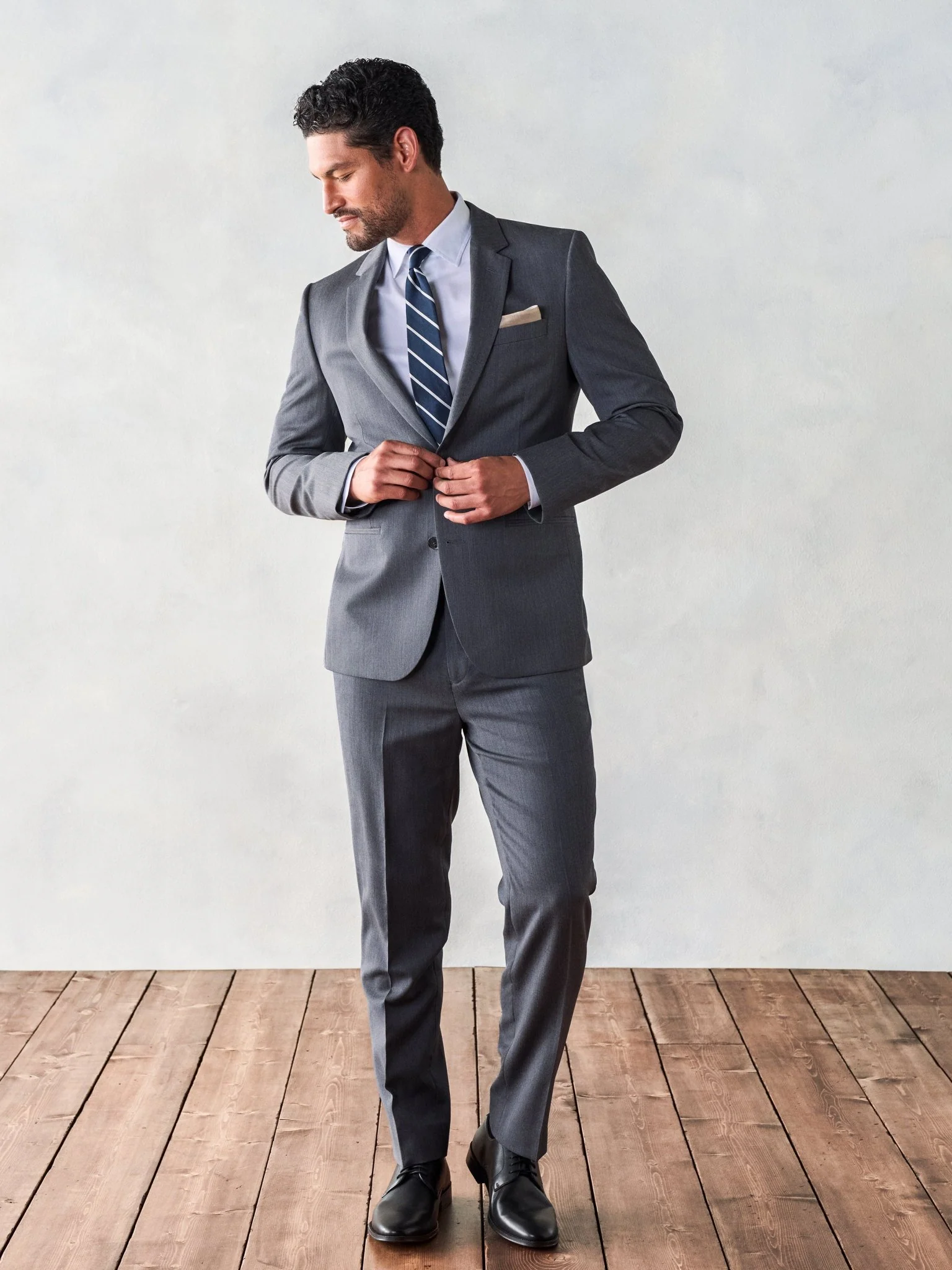 Grey Suit Jacket - Image 3