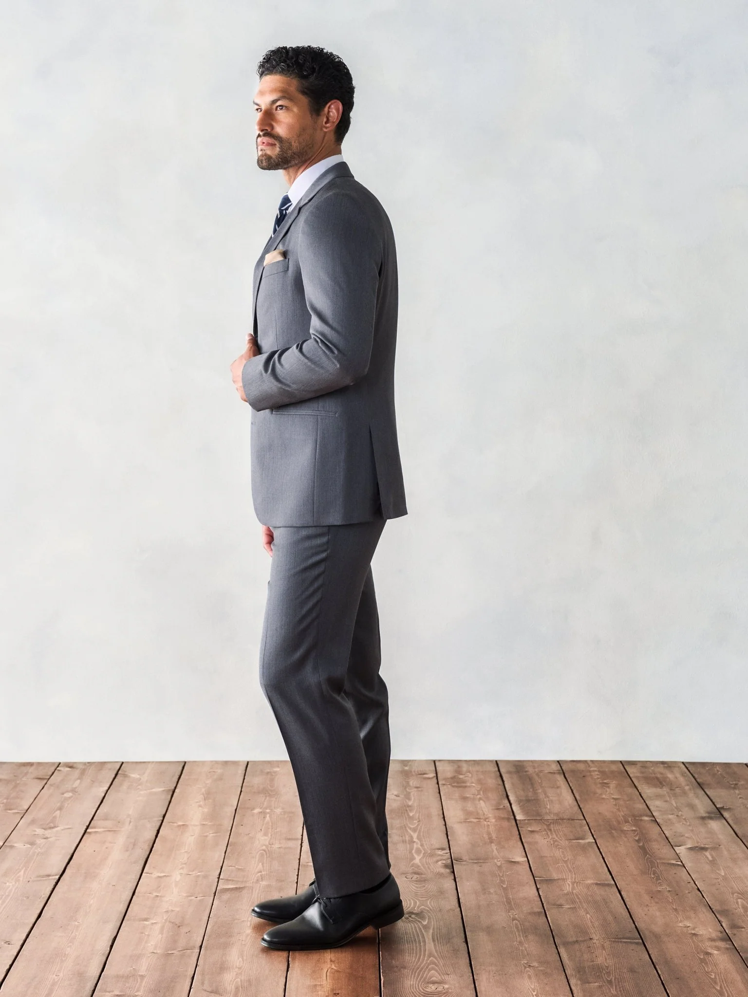 Grey Suit Jacket - Image 4