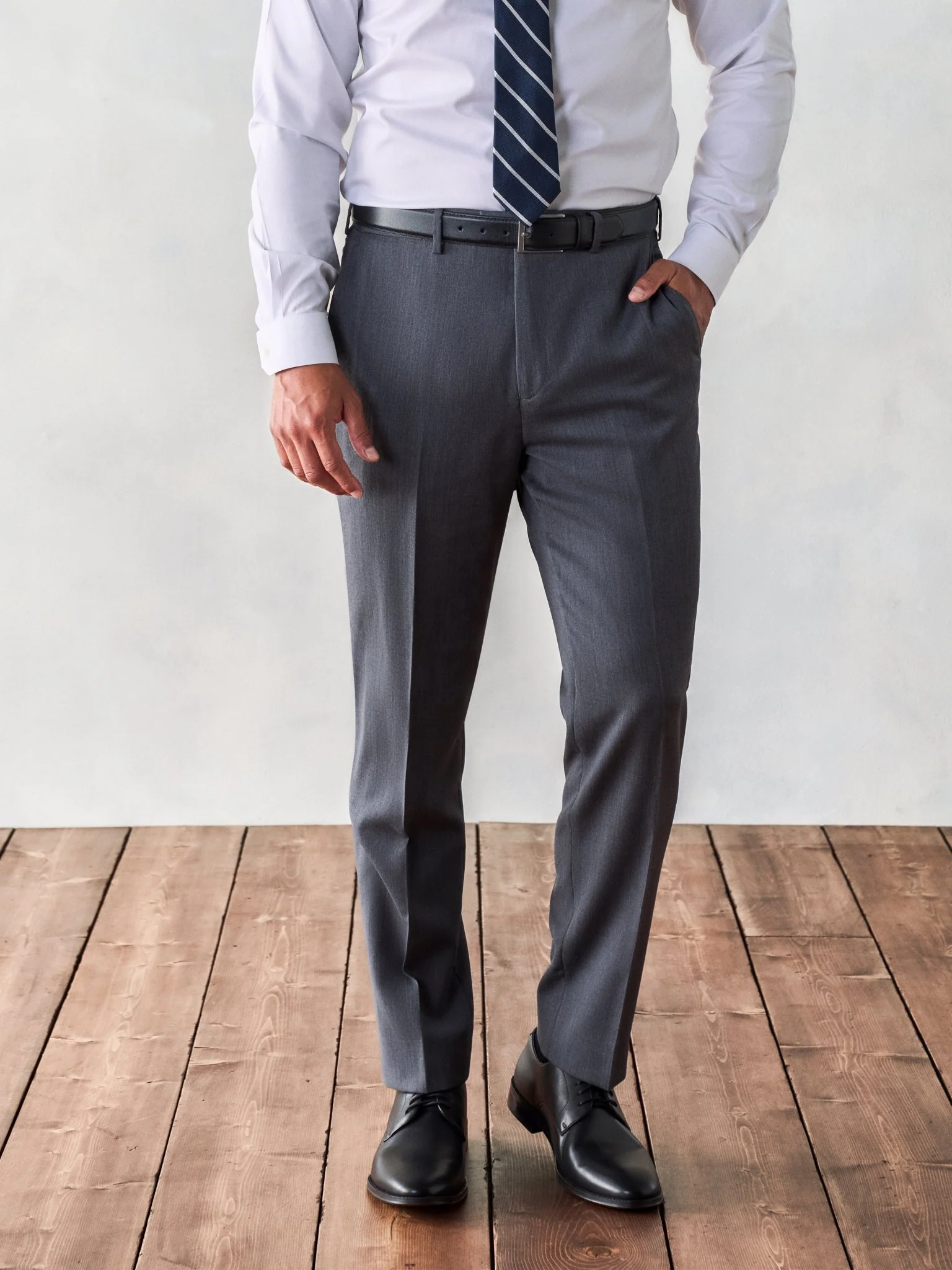 Grey Suit Pants - Slim