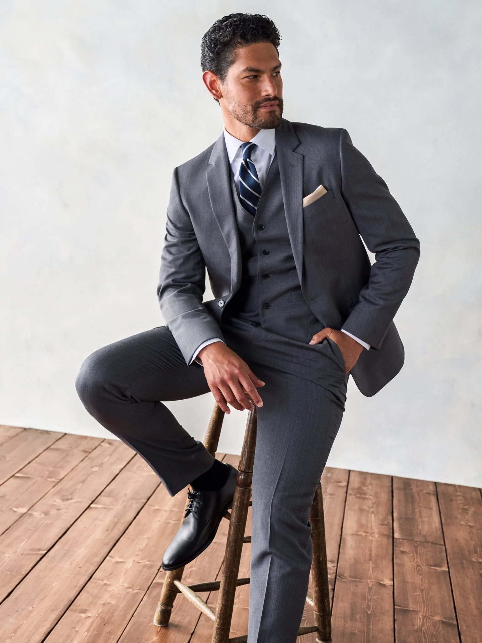 Grey Suit Pants - Slim - Image 5