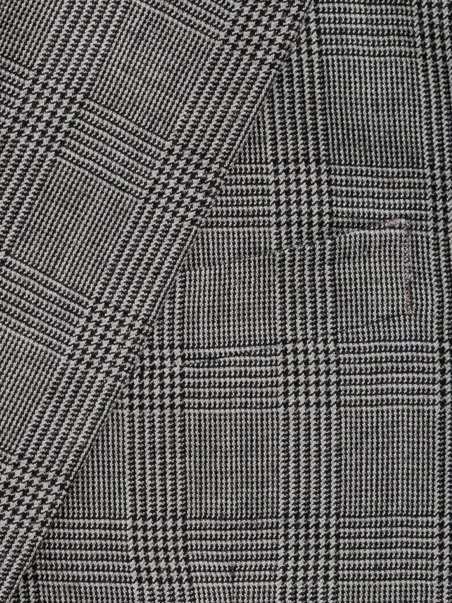 Grey Plaid Wool Suit Jacket - Image 8
