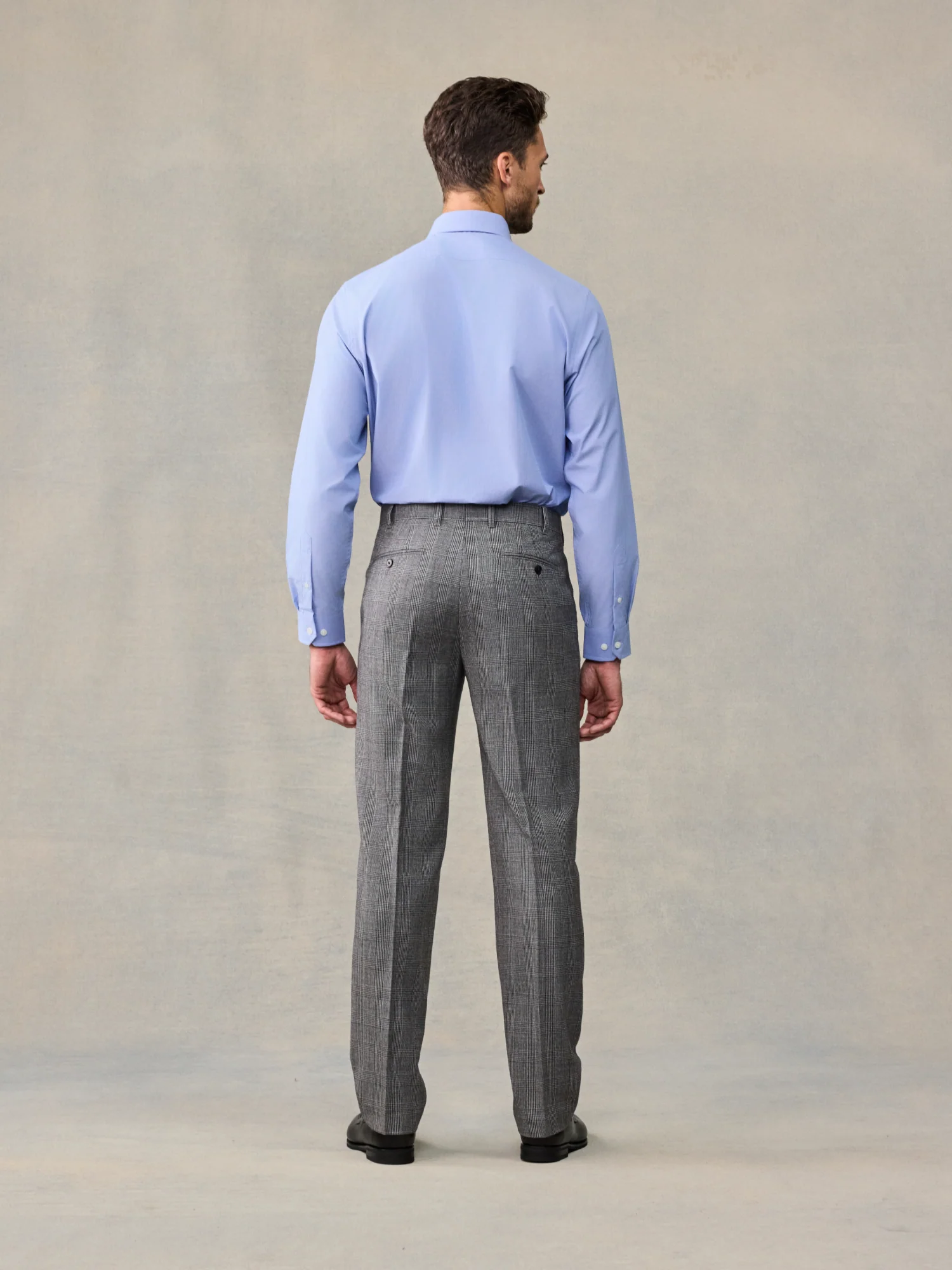 Grey Plaid Wool Suit - Image 8