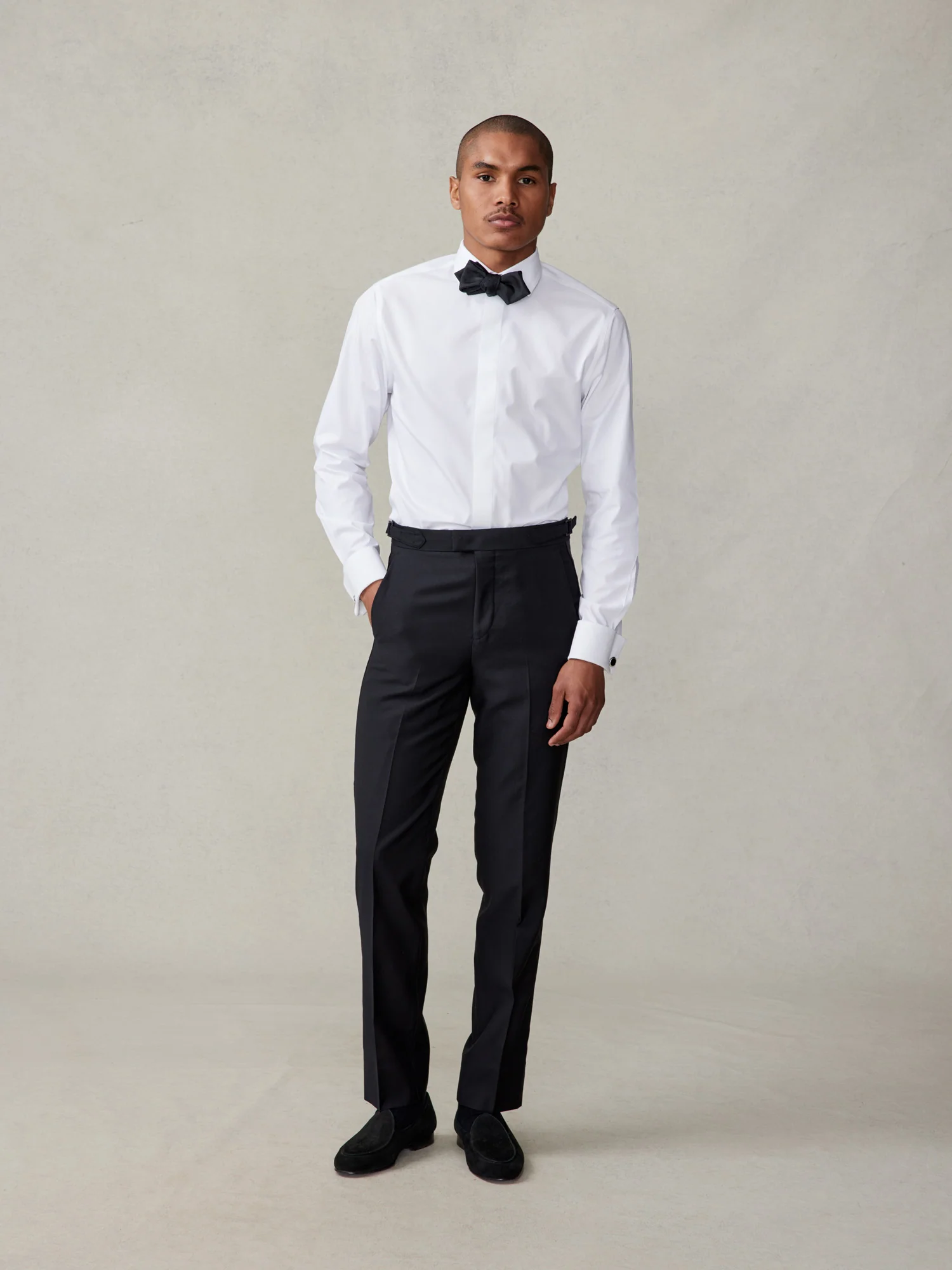 Grosgrain Bound Tuxedo Pants - Slim - Image 3