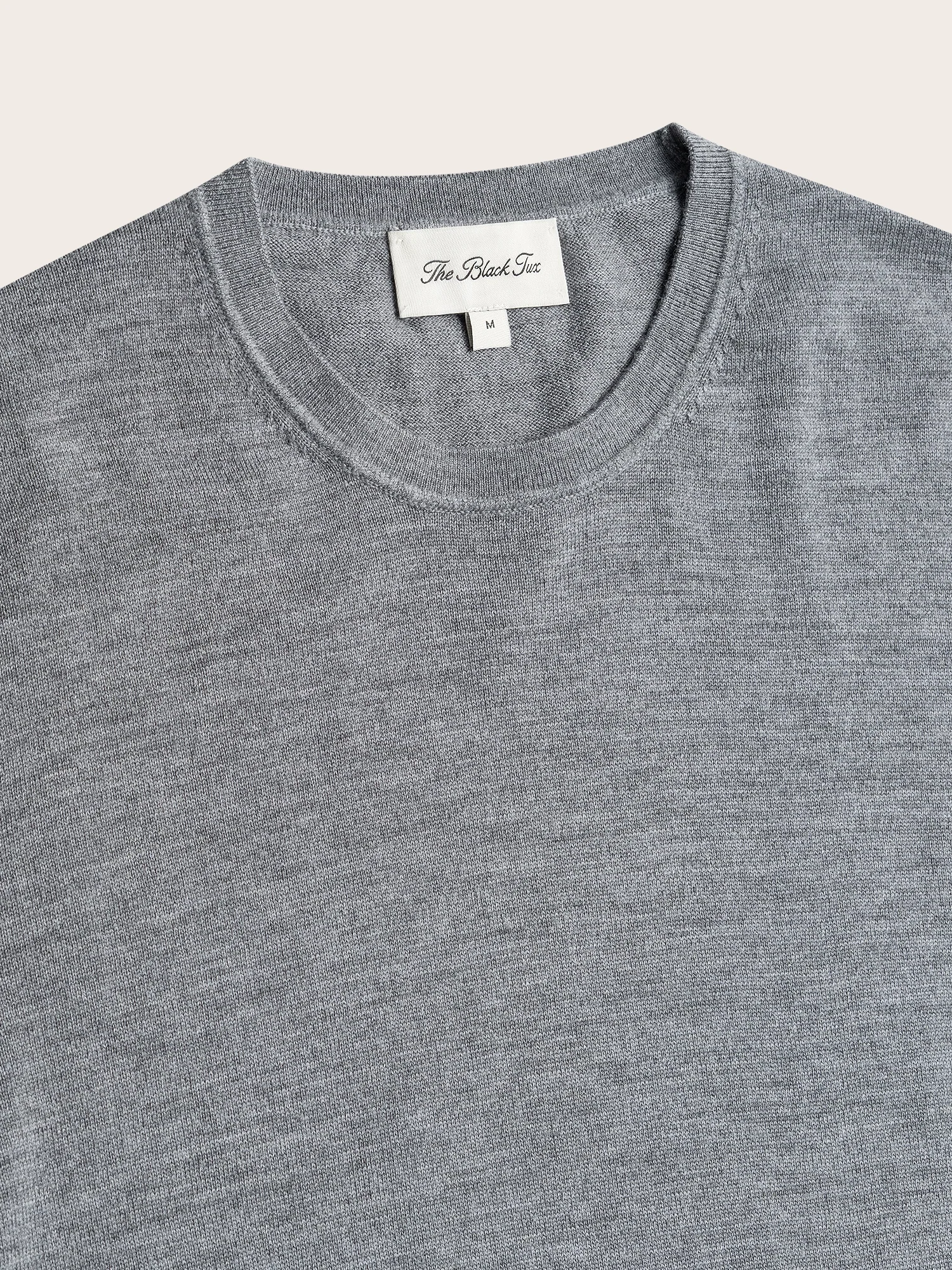 Heather Grey Crew Sweater - Image 3